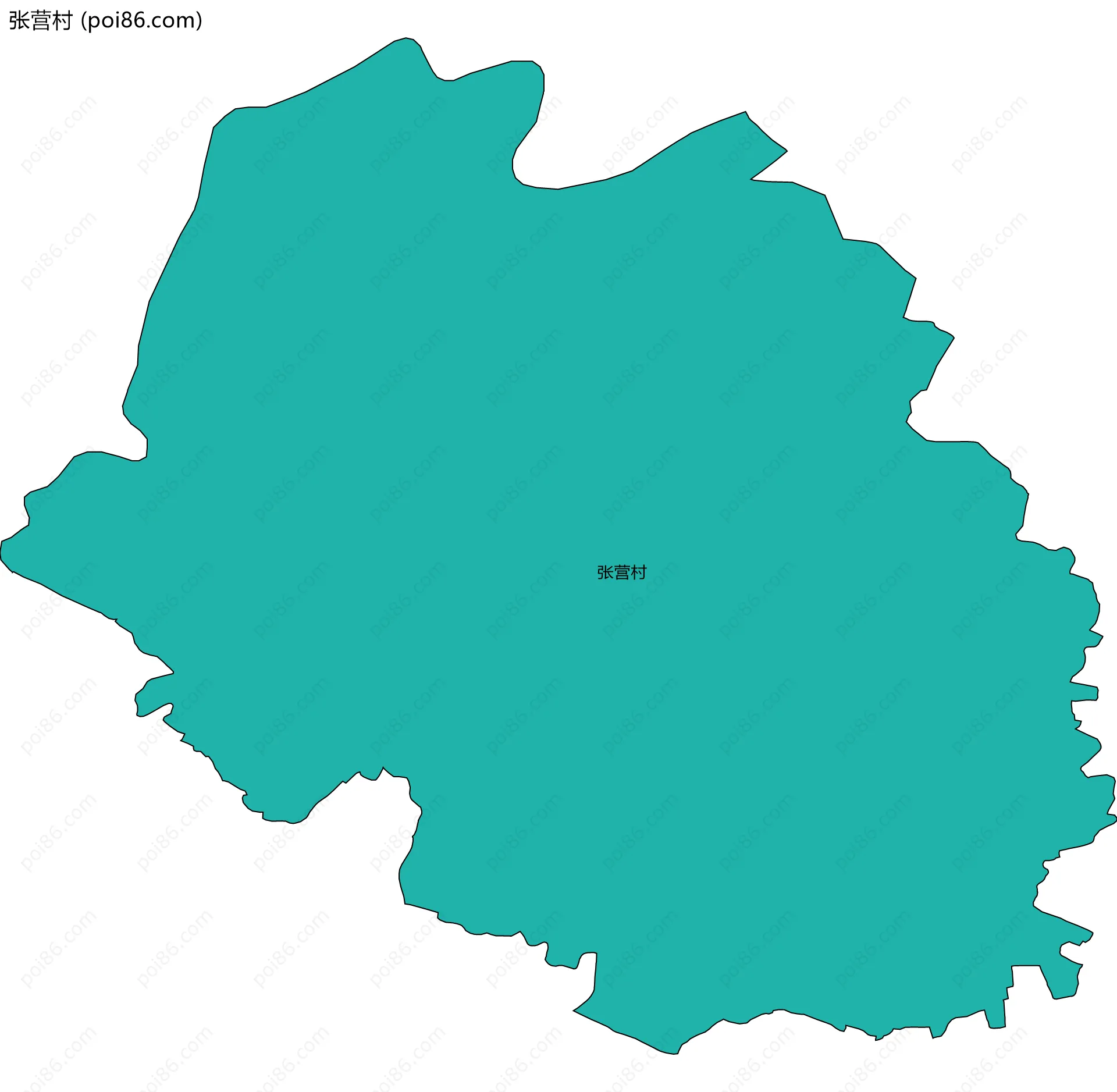张营村边界地图