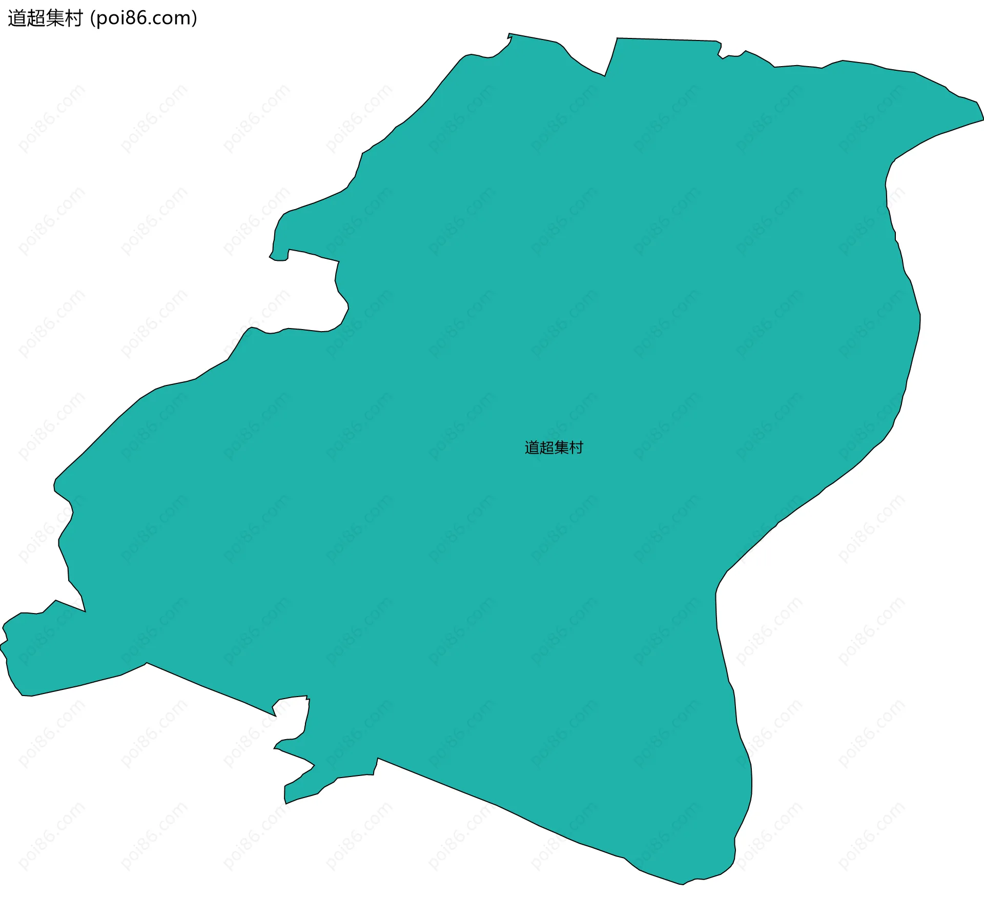 道超集村边界地图
