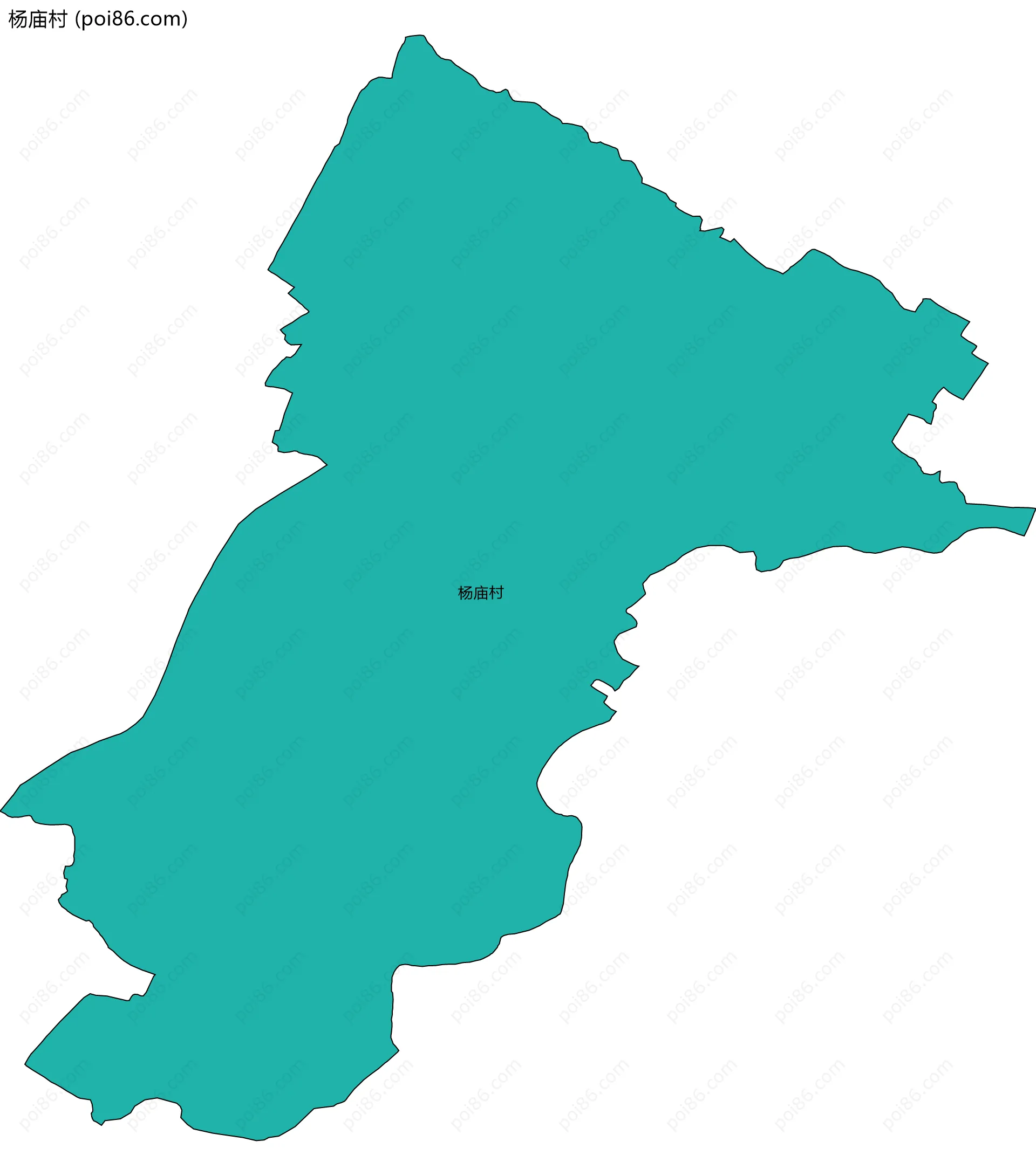 杨庙村边界地图