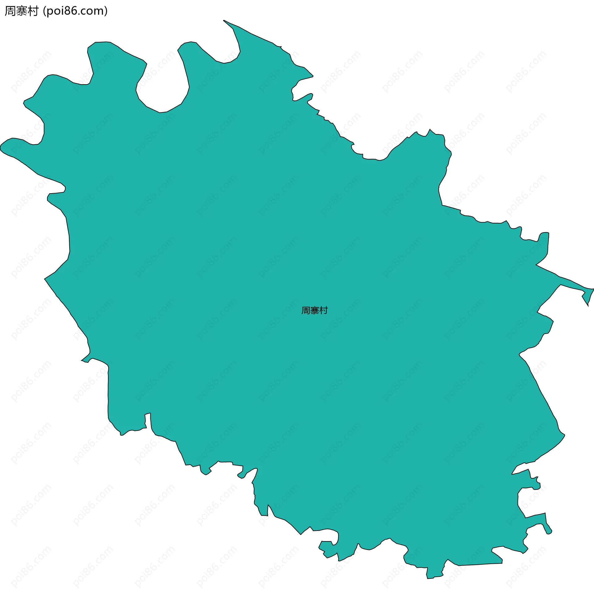 周寨村边界地图