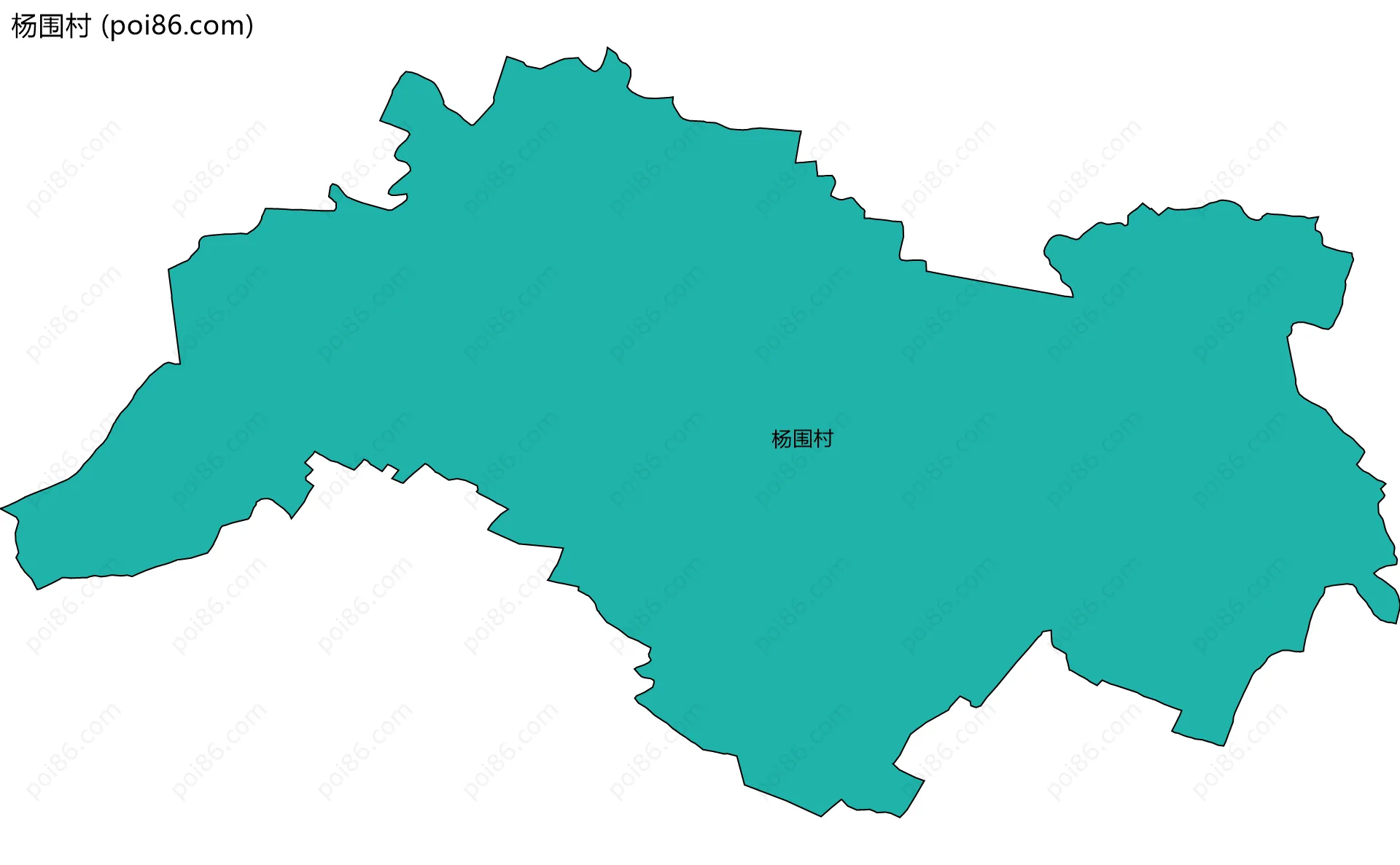 杨围村边界地图