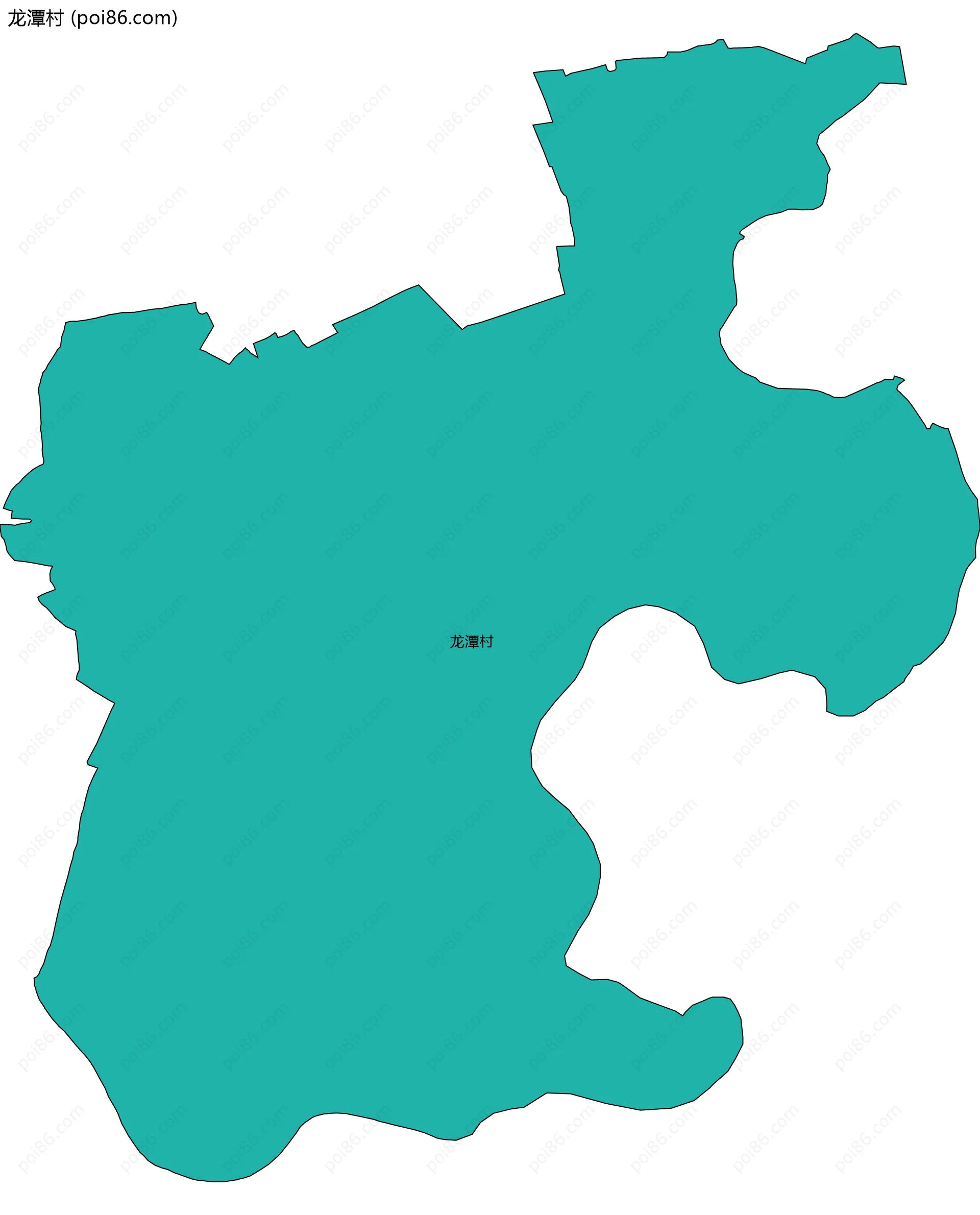 龙潭村边界地图