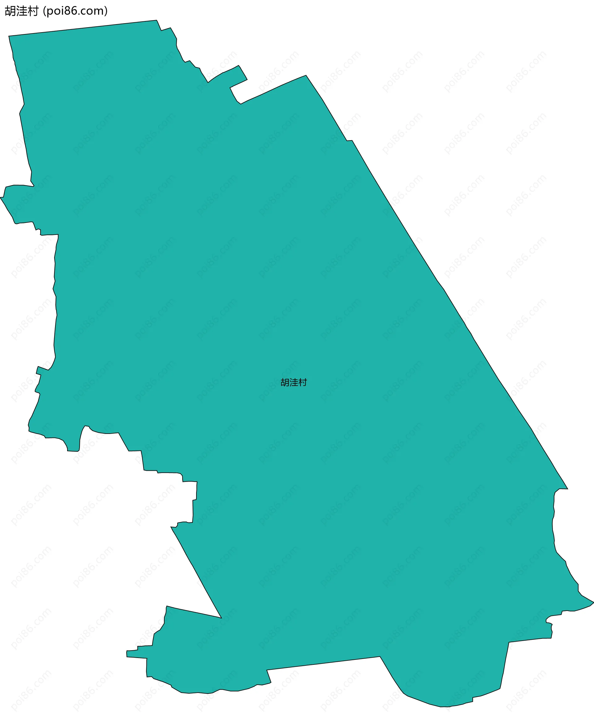 胡洼村边界地图