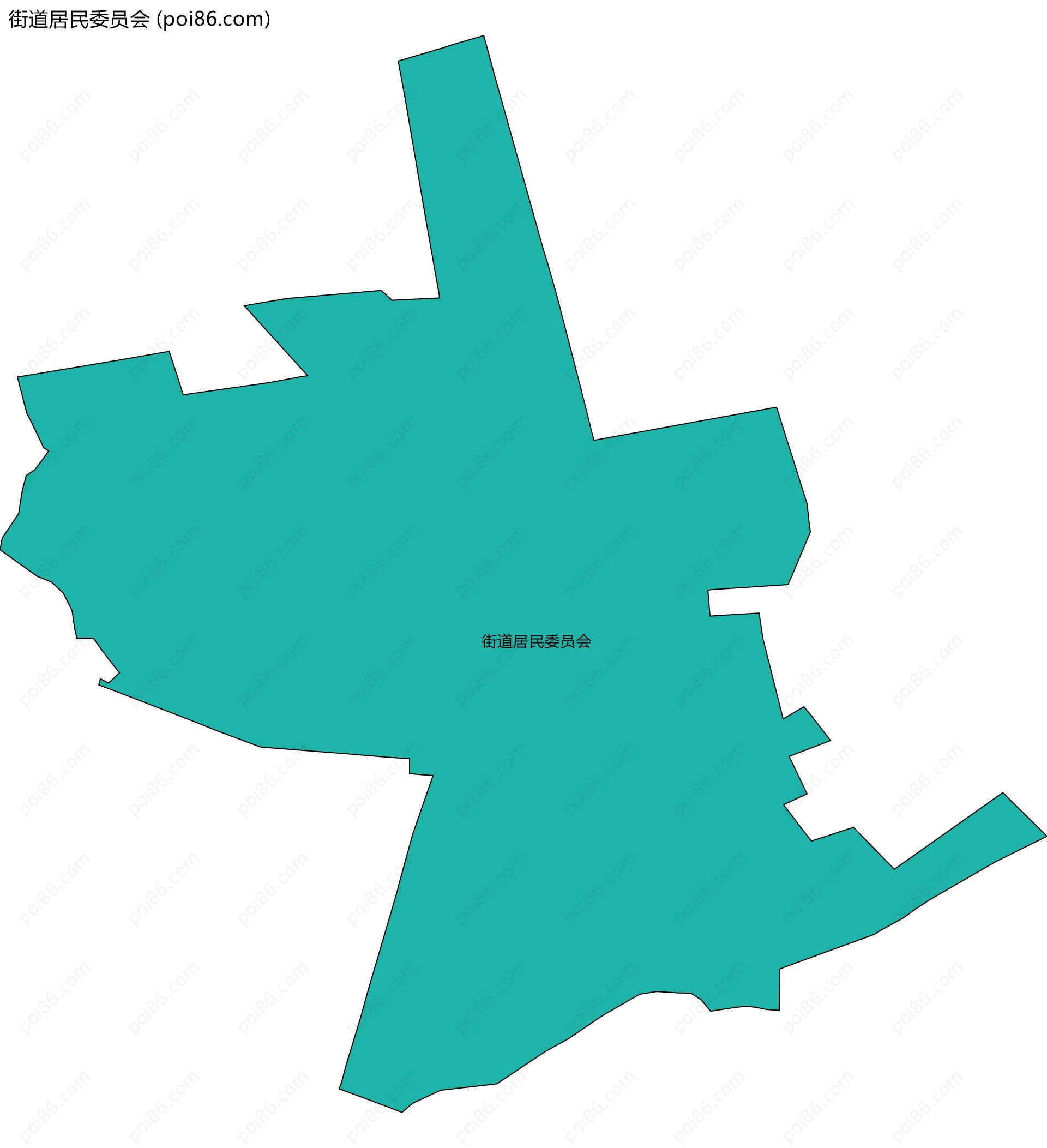 街道居民委员会边界地图