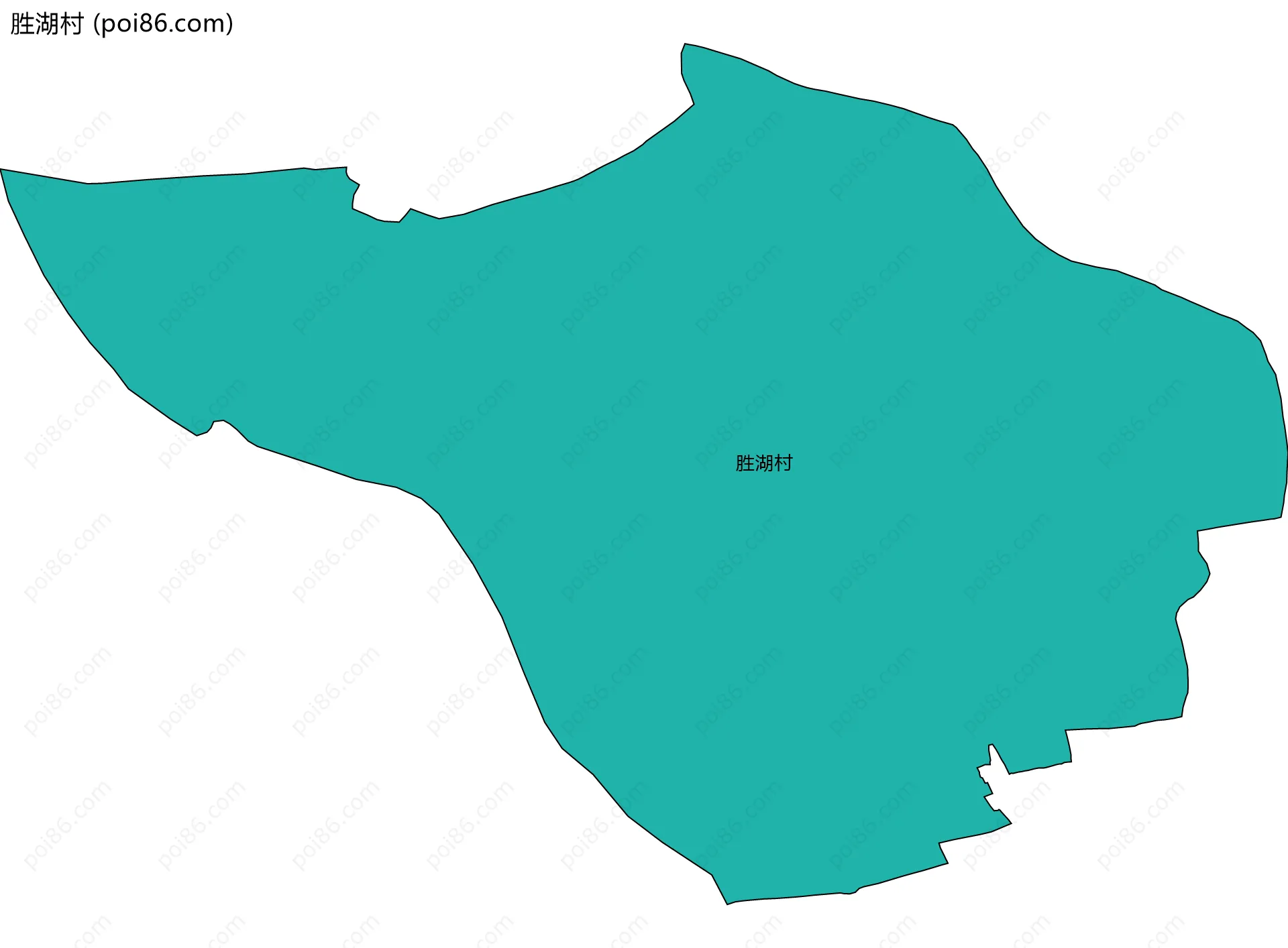 胜湖村边界地图