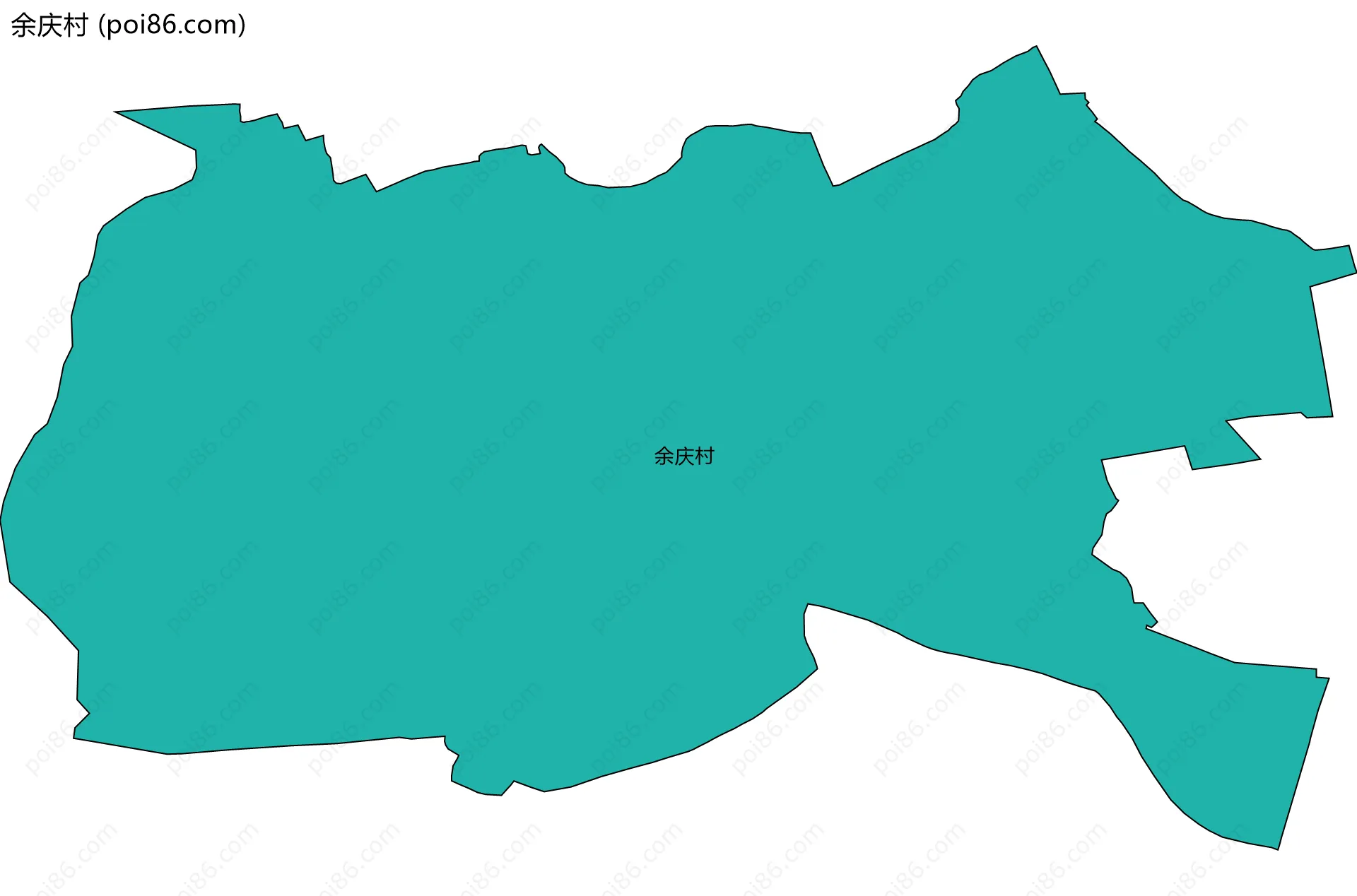 余庆村边界地图