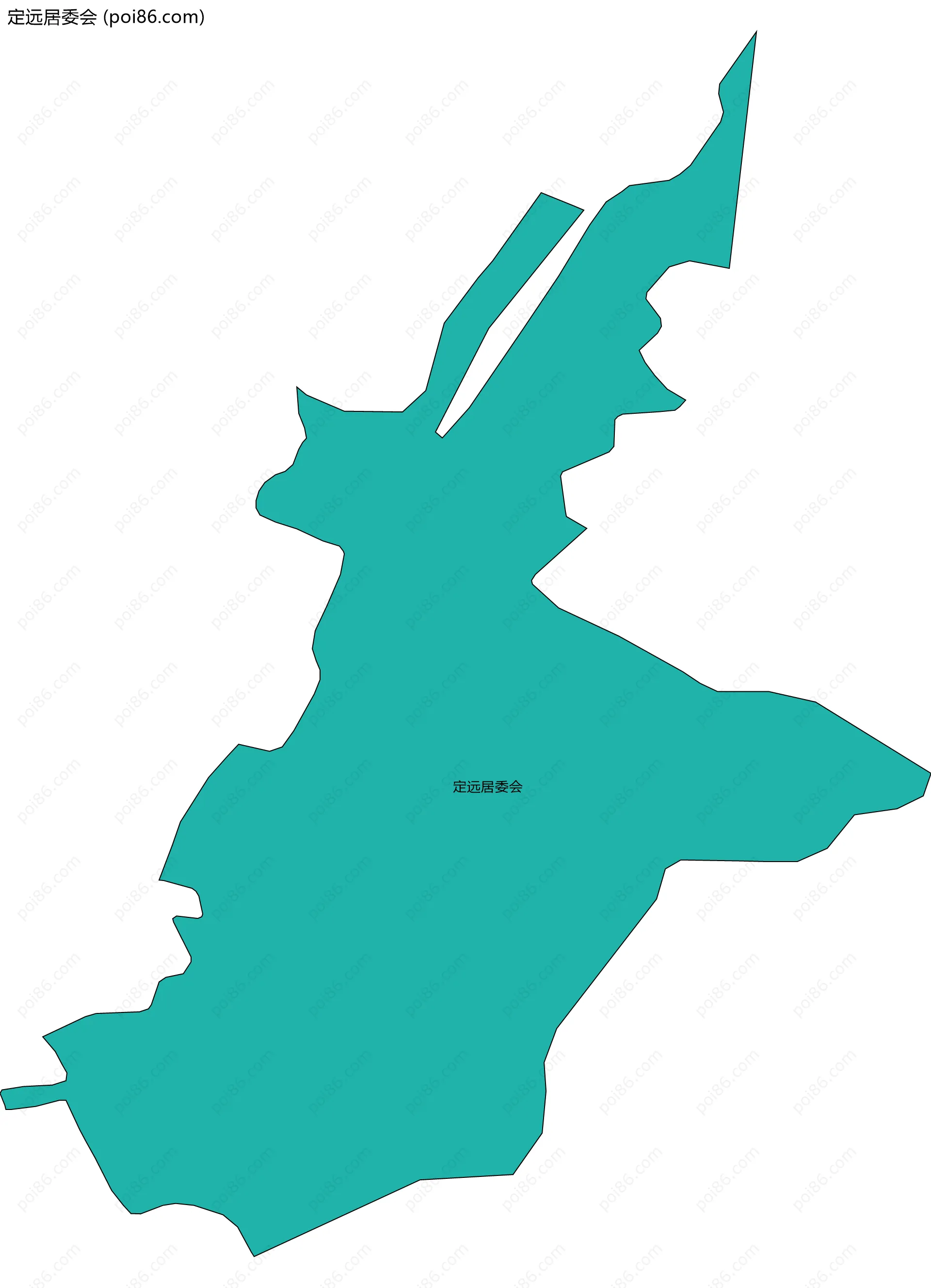 定远居委会边界地图