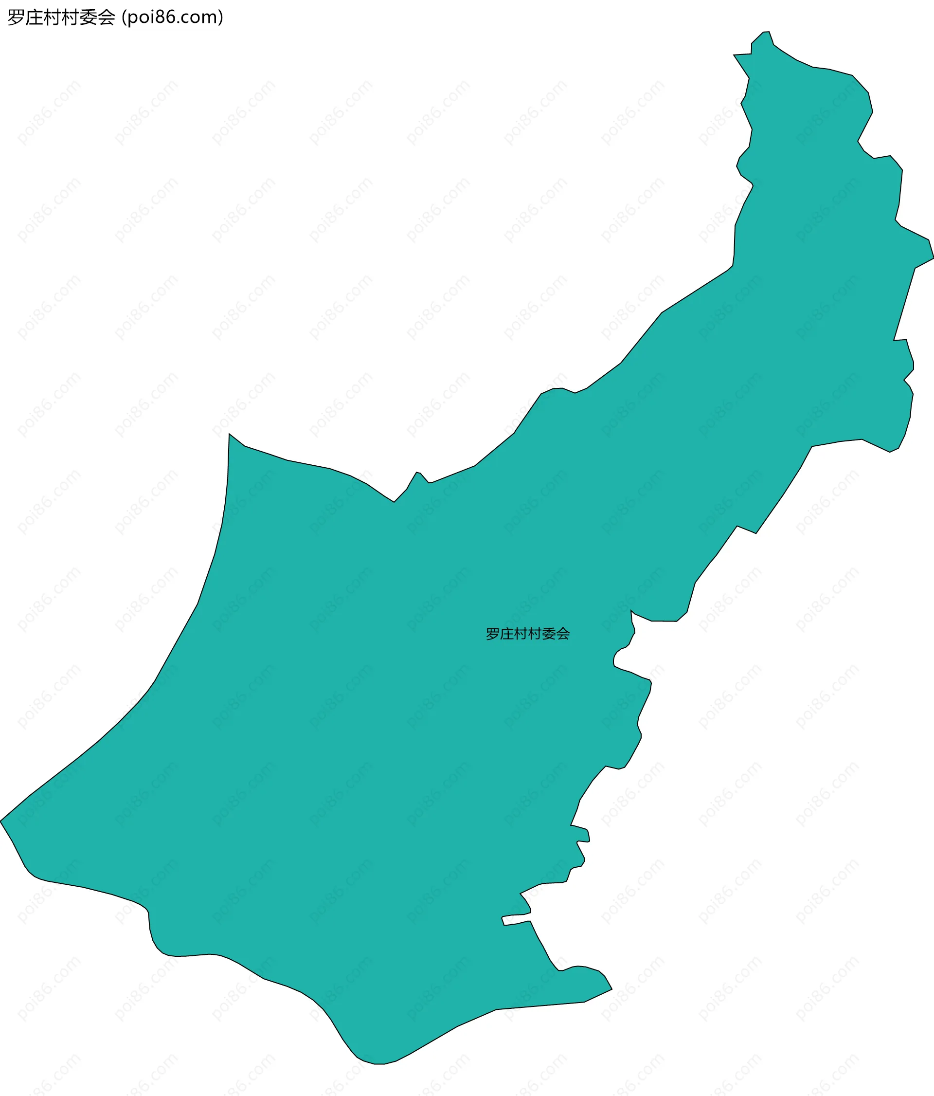 罗庄村村委会边界地图