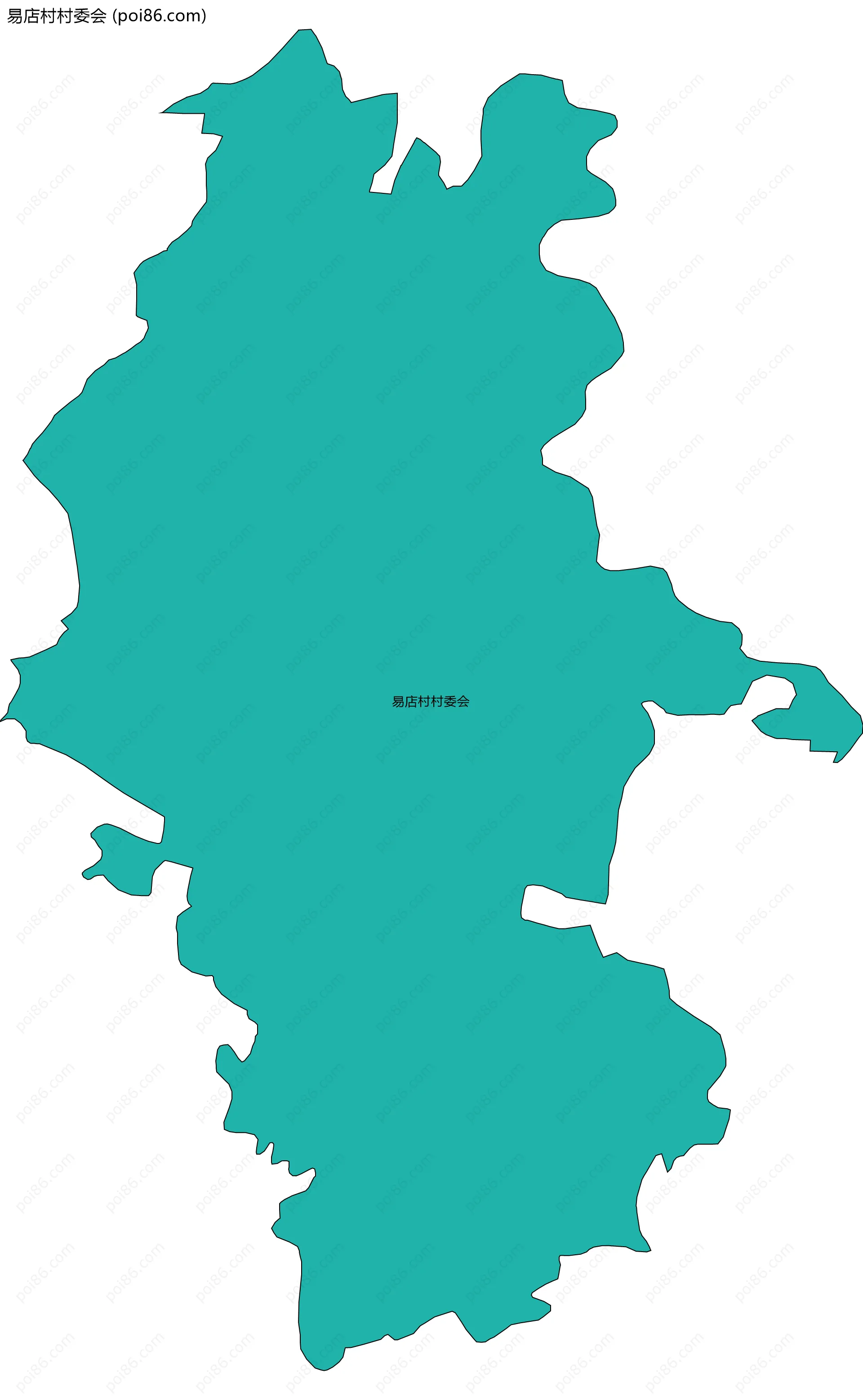 易店村村委会边界地图