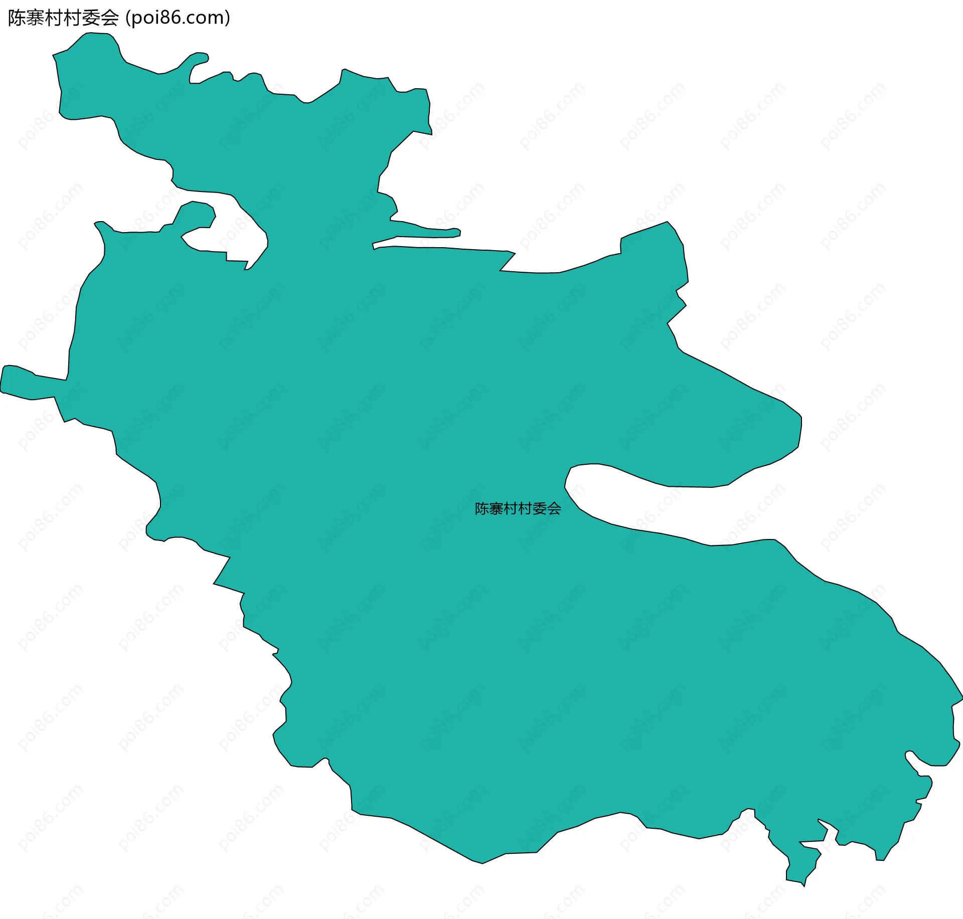 陈寨村村委会边界地图