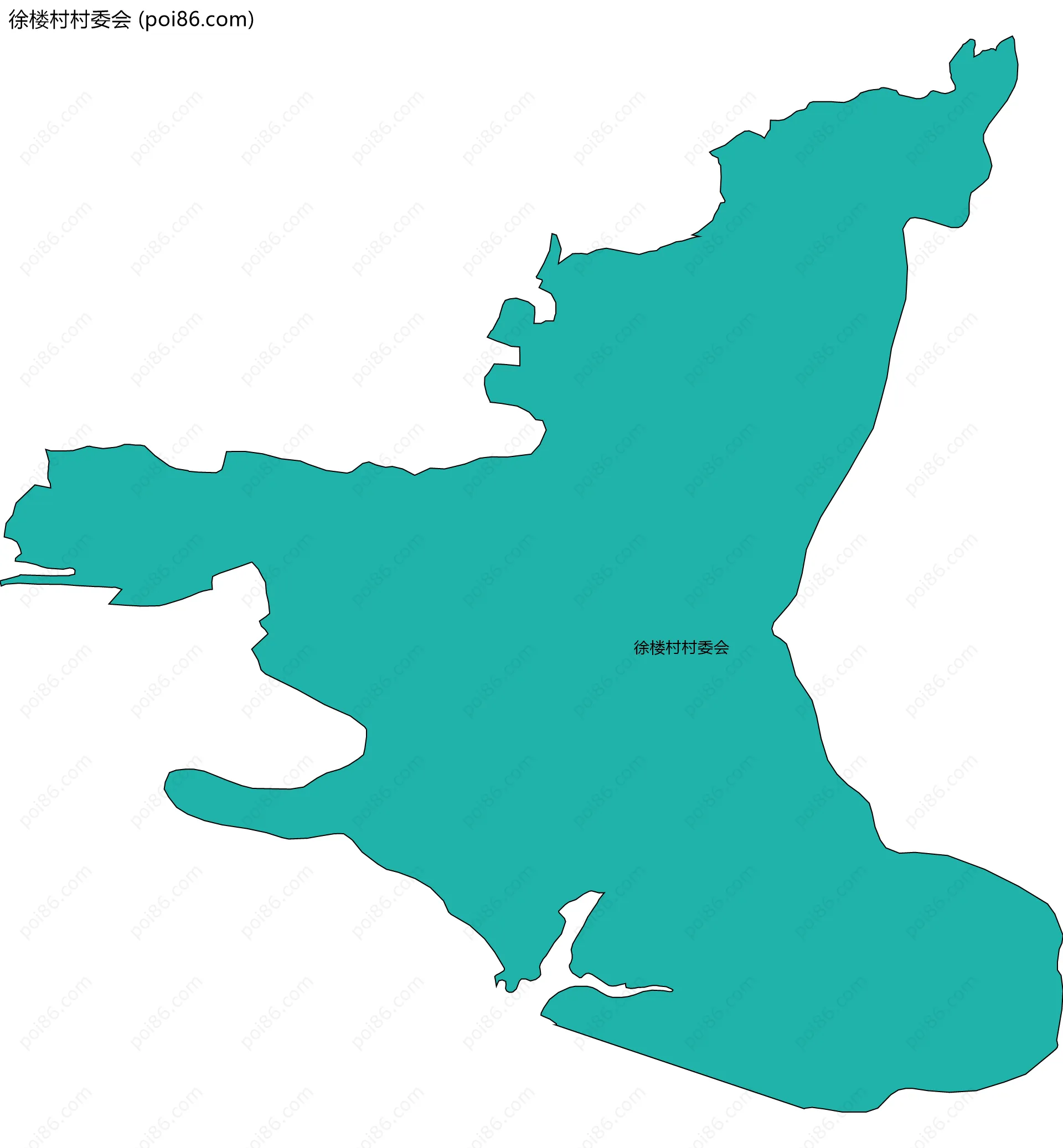 徐楼村村委会边界地图