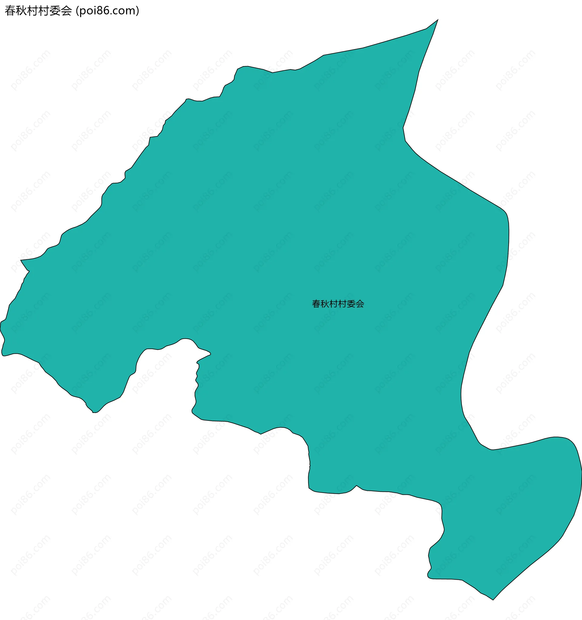 春秋村村委会边界地图