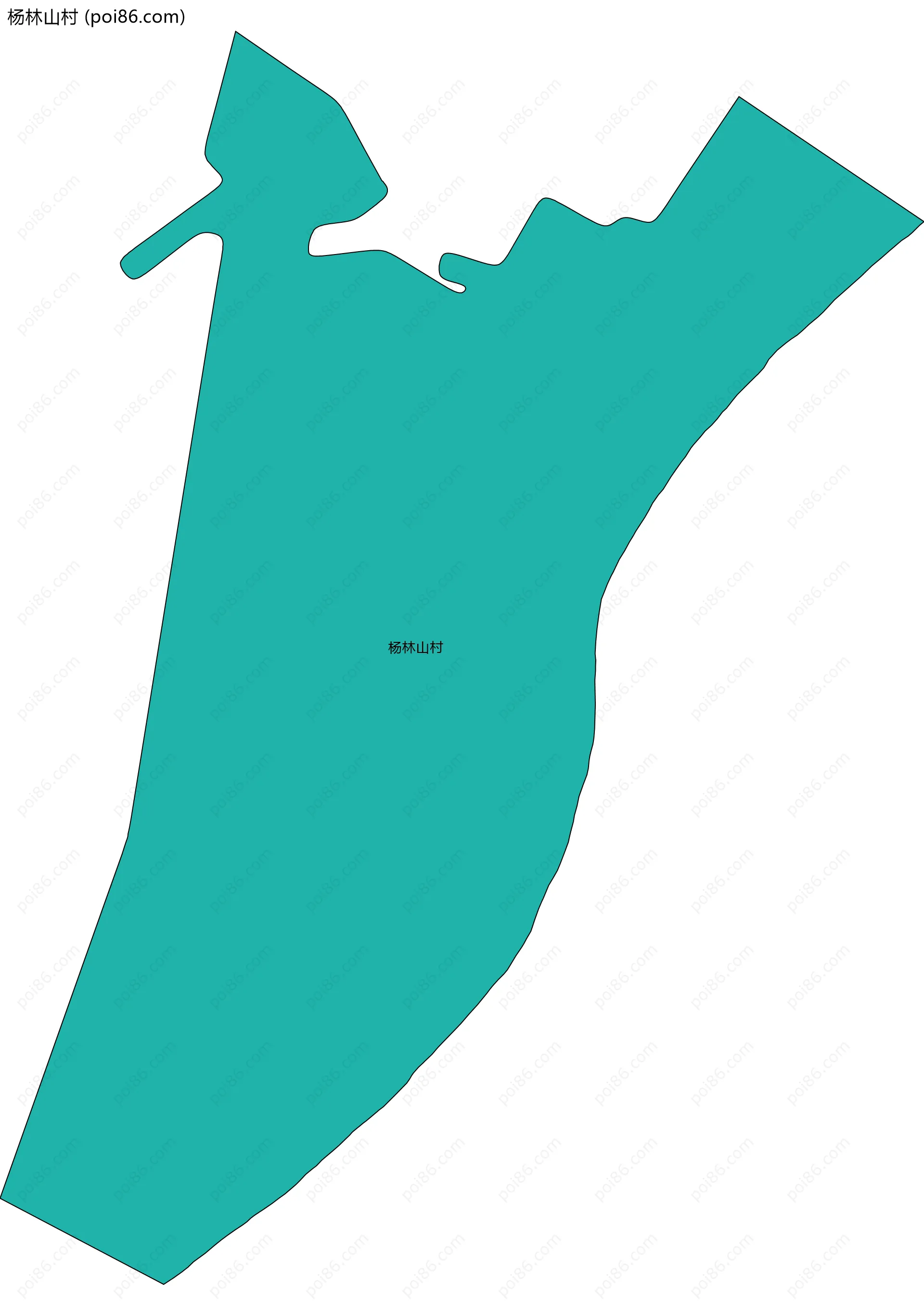 杨林山村边界地图