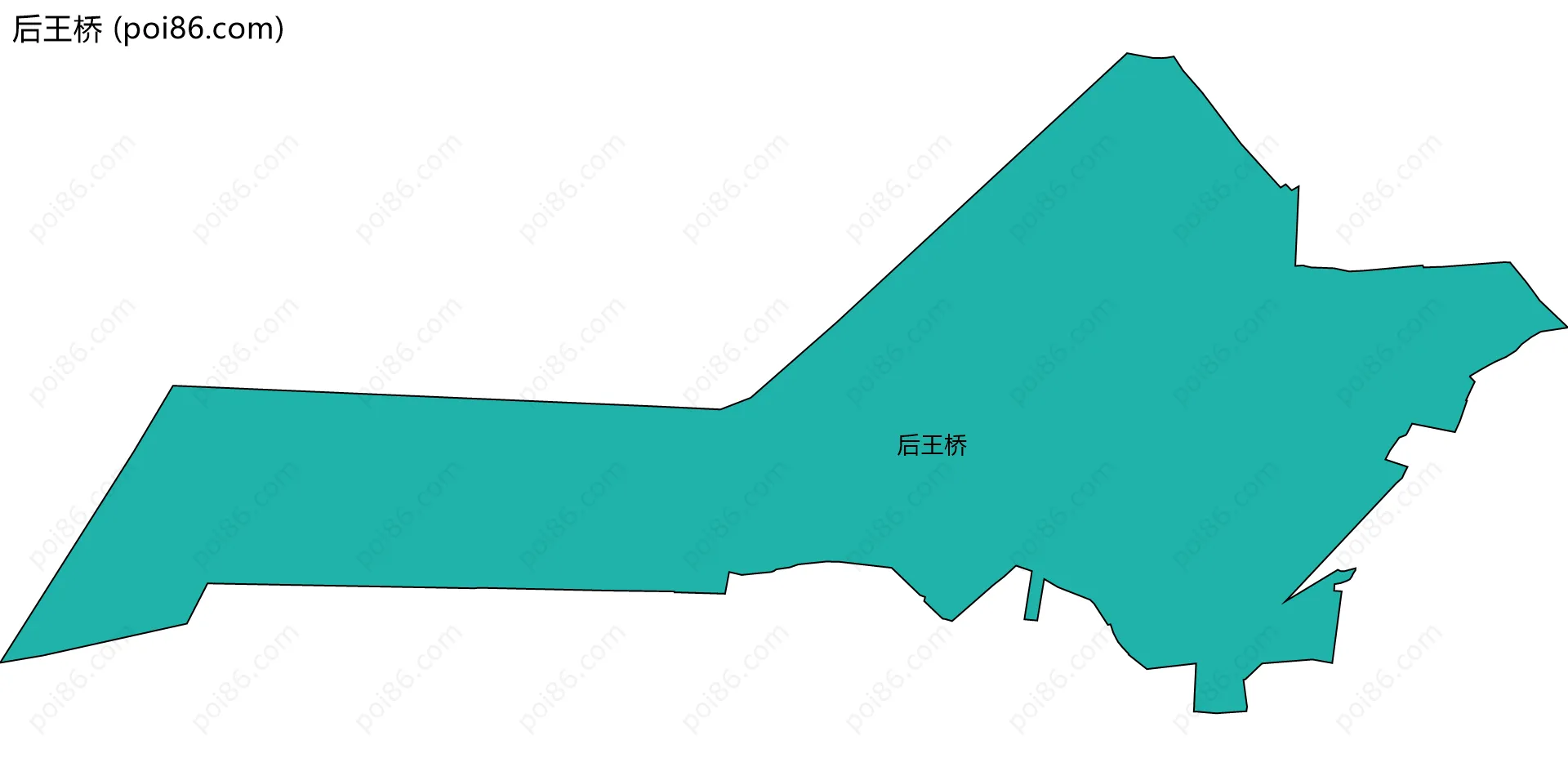 后王桥边界地图