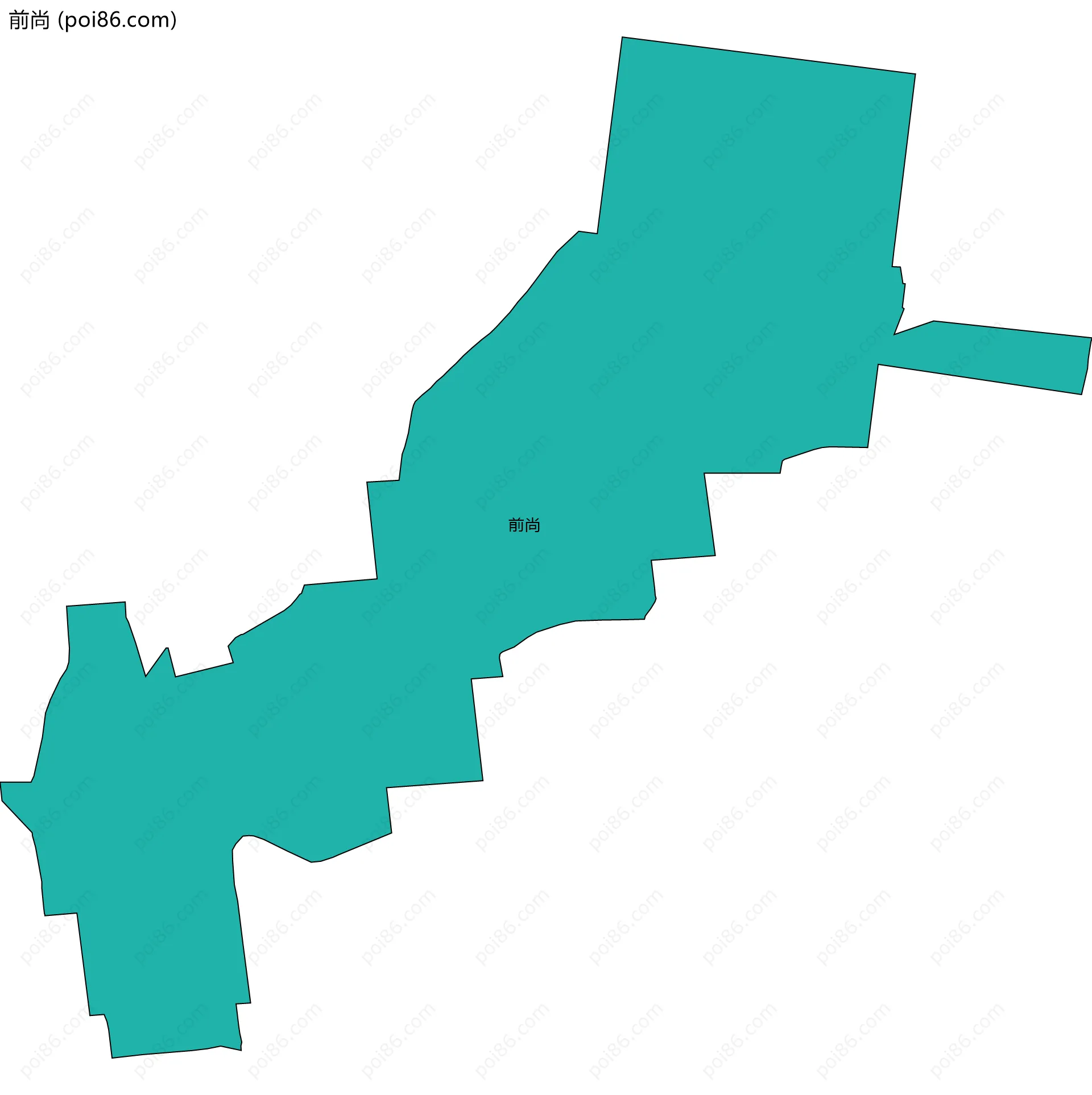 前尚边界地图