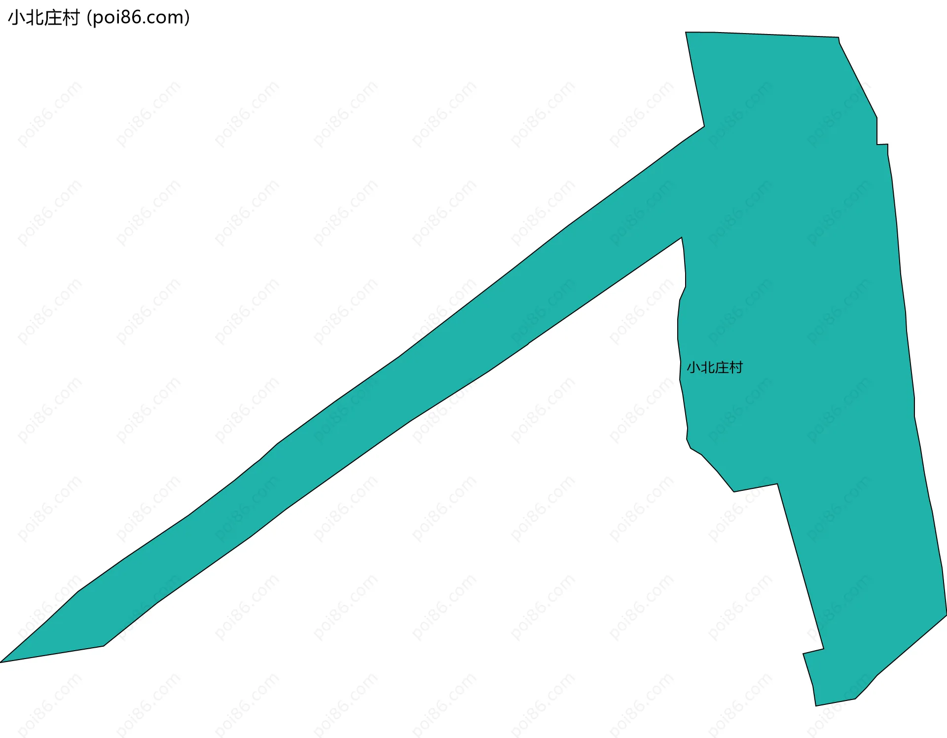 小北庄村边界地图
