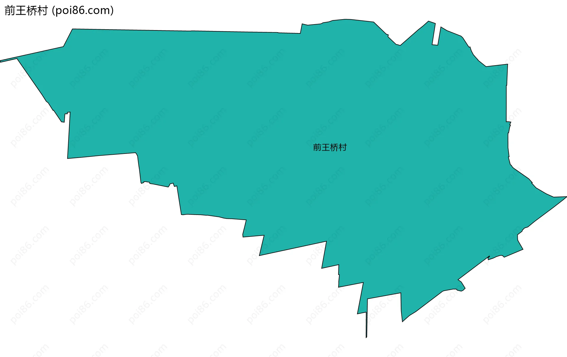 前王桥村边界地图