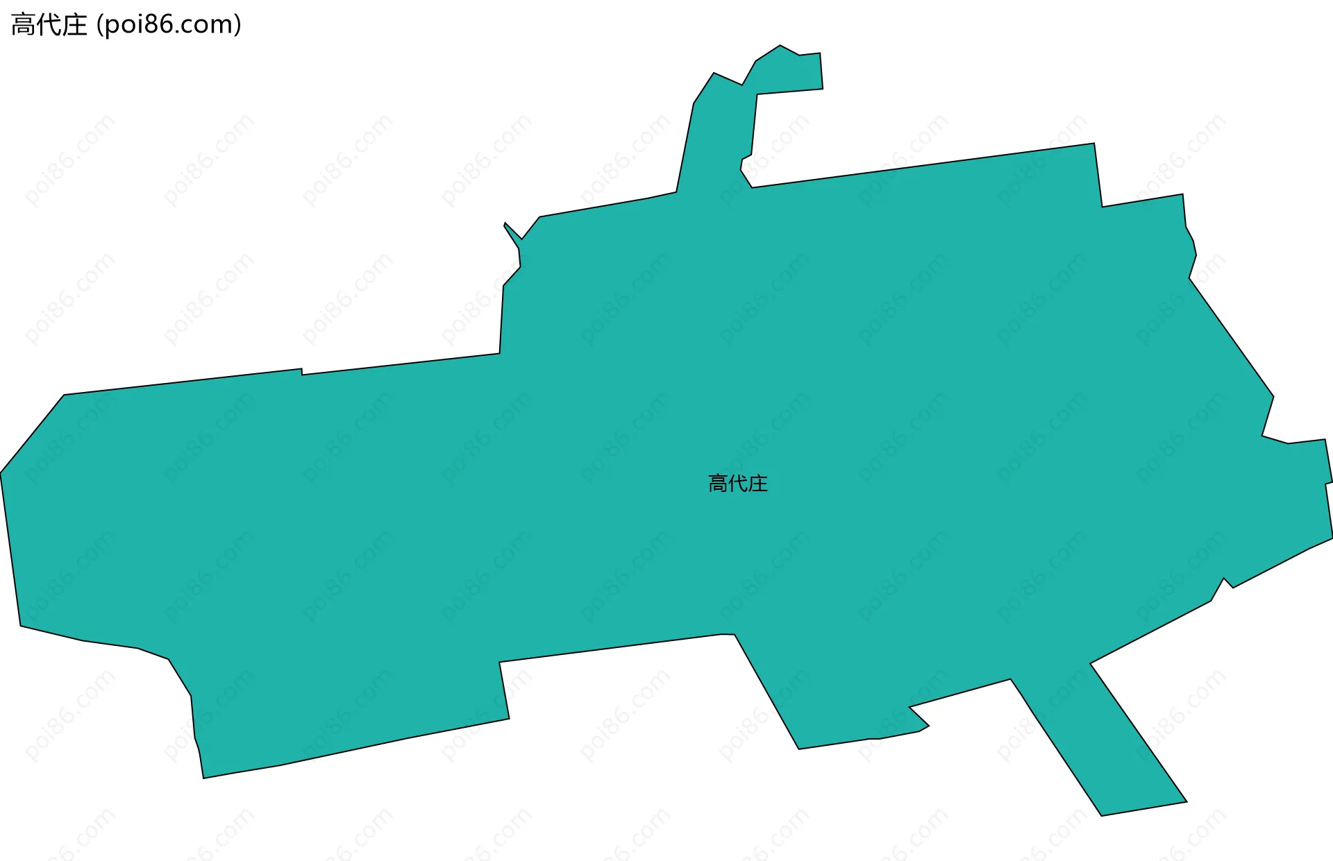 高代庄边界地图