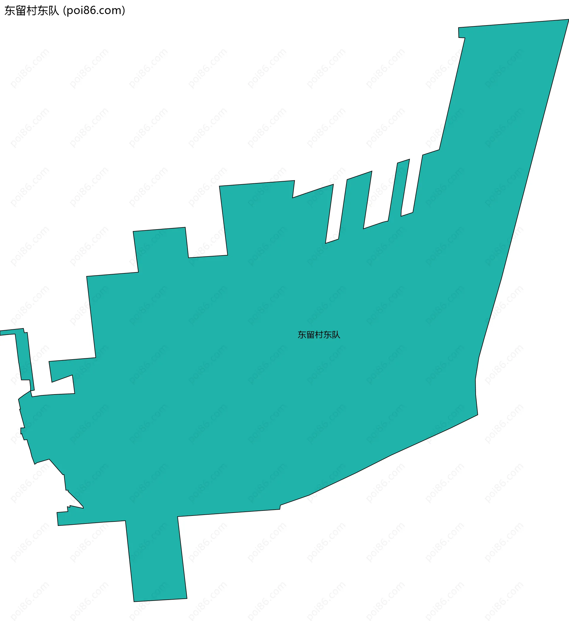 东留村东队边界地图