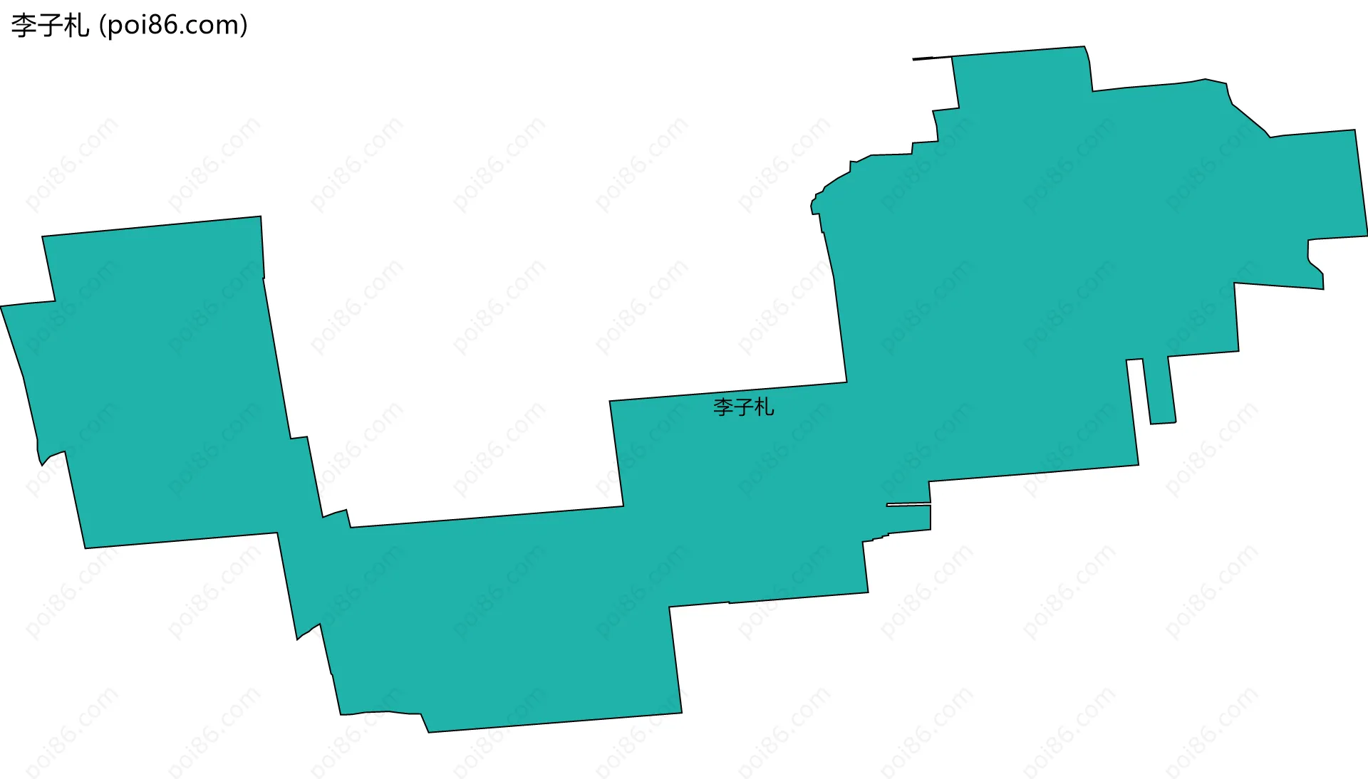 李子札边界地图