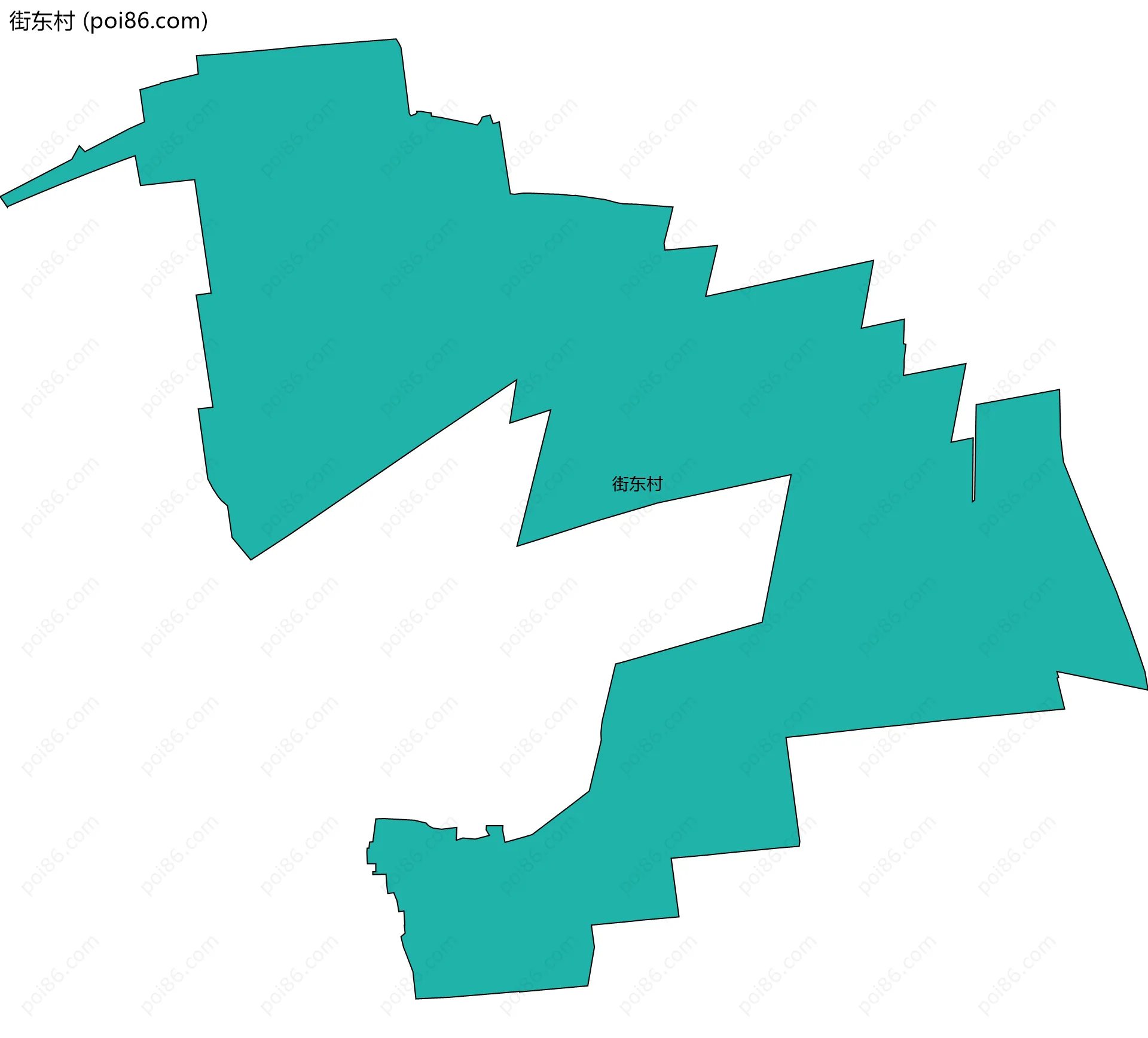 街东村边界地图