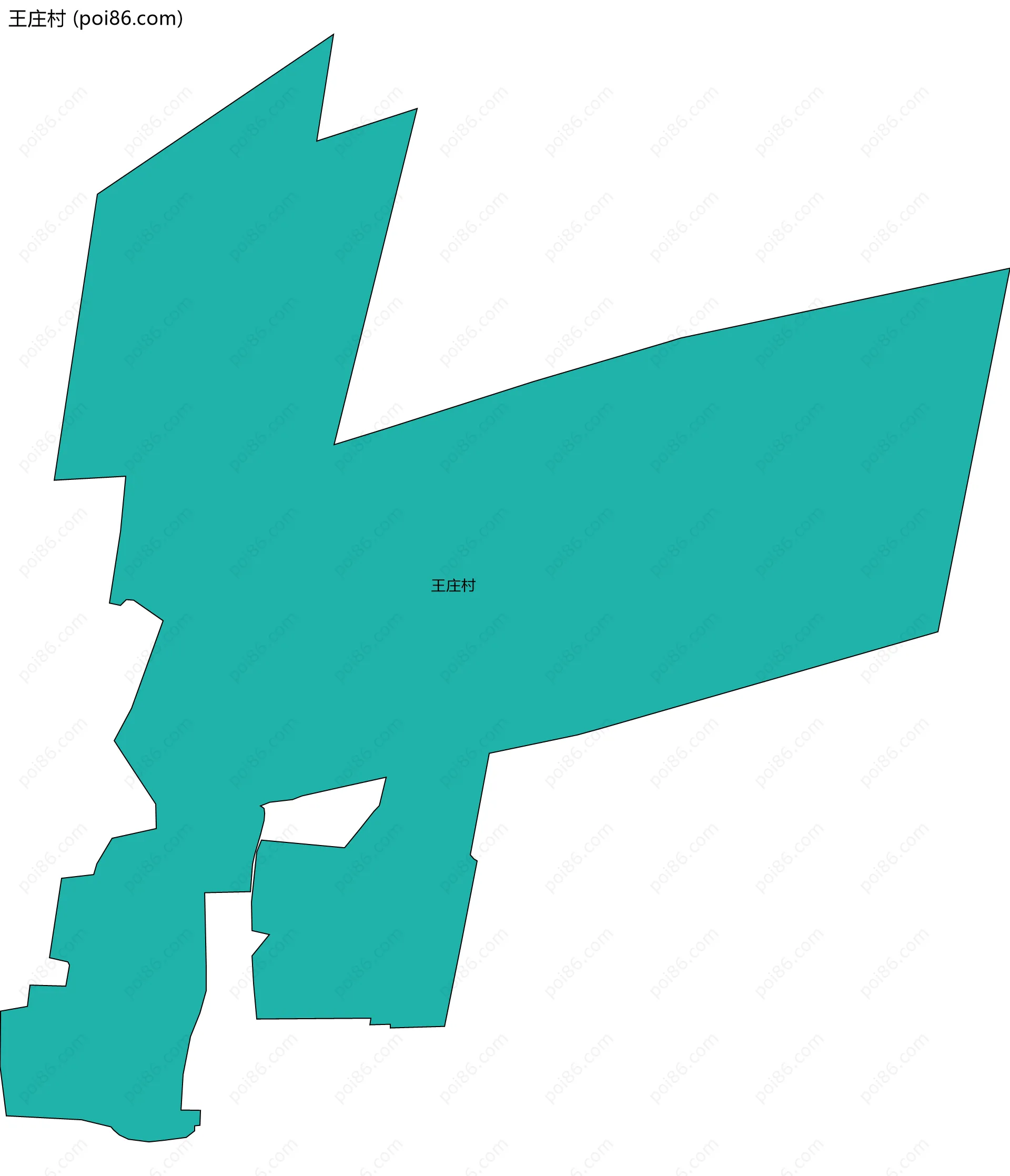 王庄村边界地图
