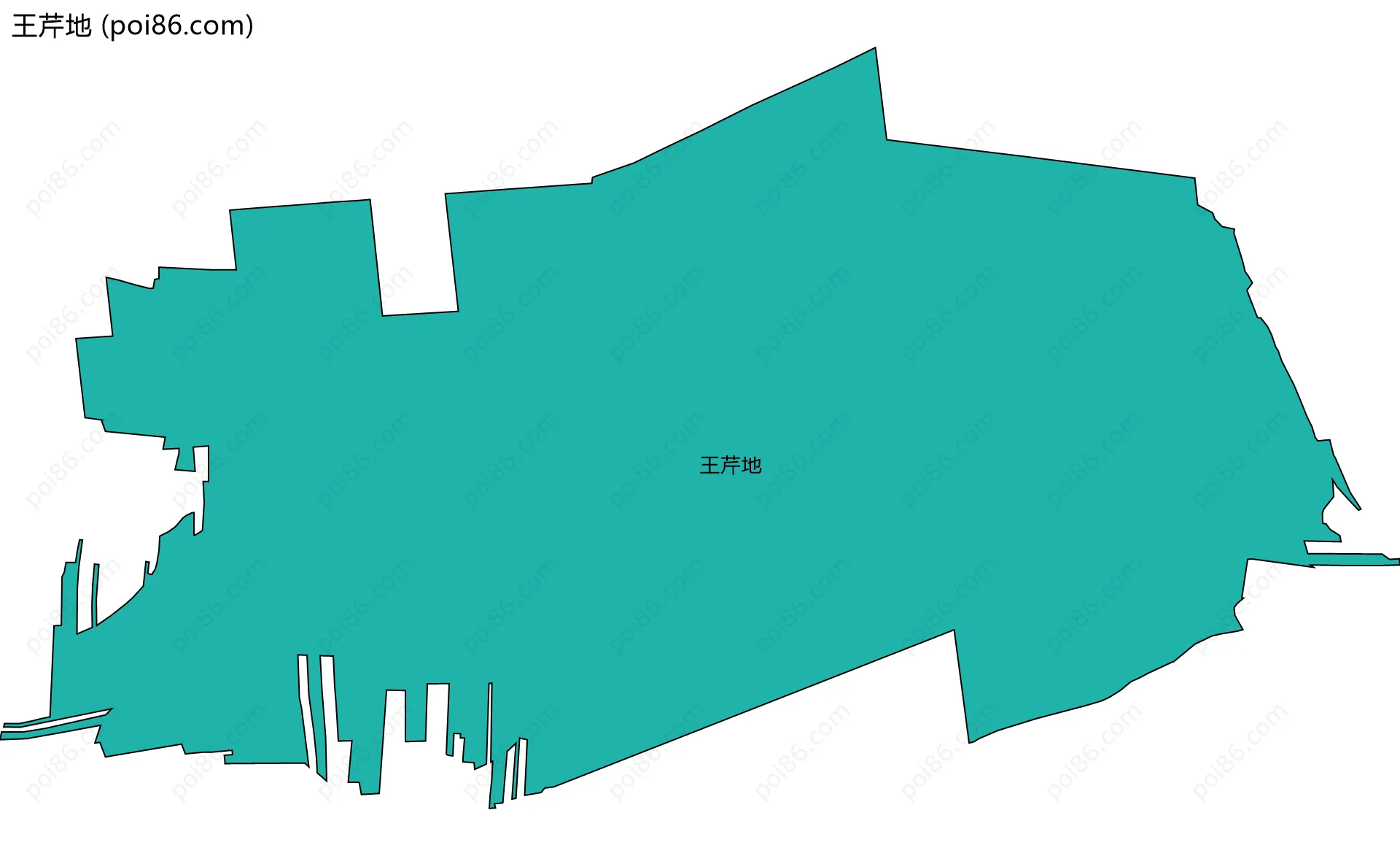 王芹地边界地图