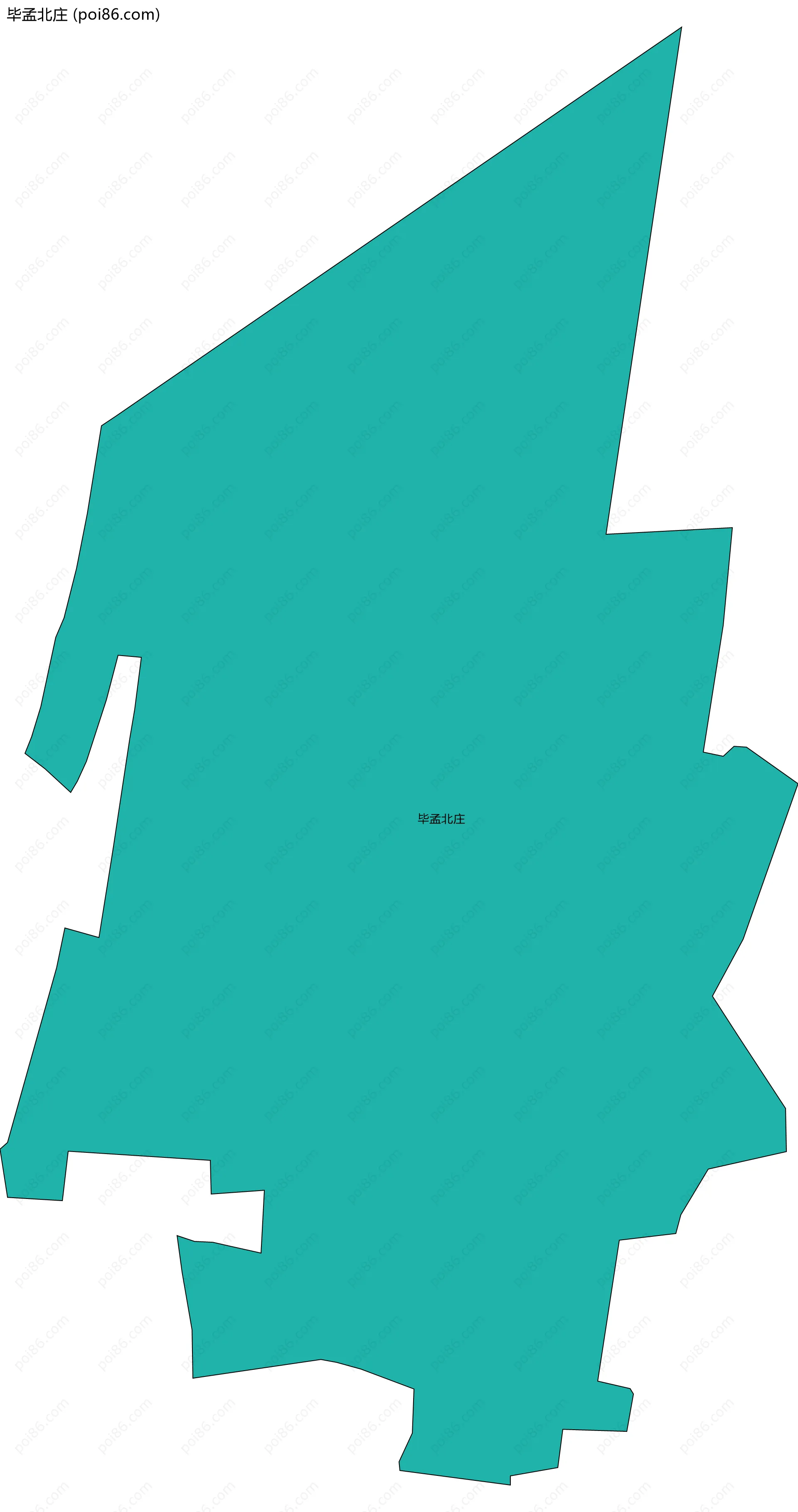 毕孟北庄边界地图