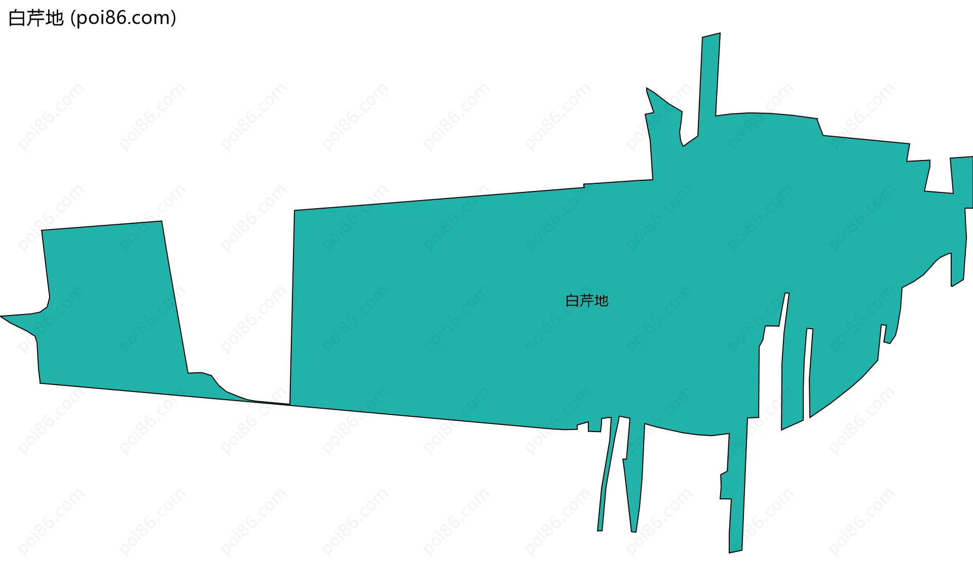 白芹地边界地图