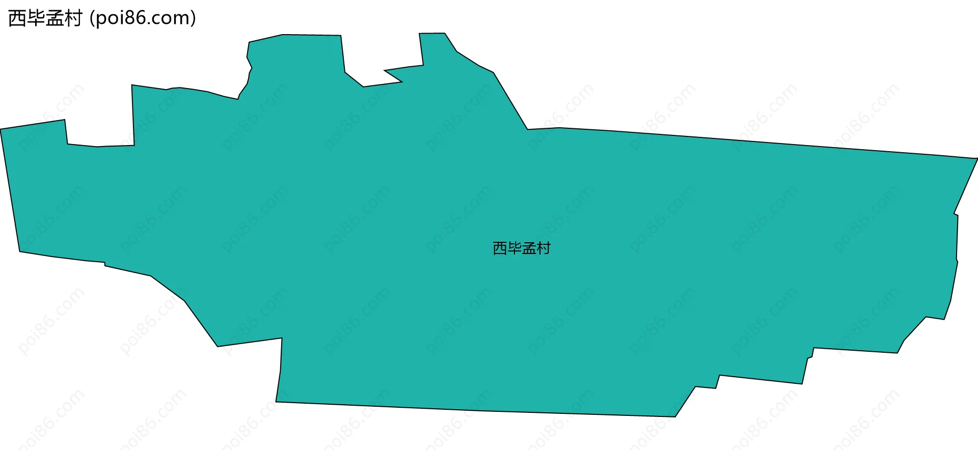 西毕孟村边界地图