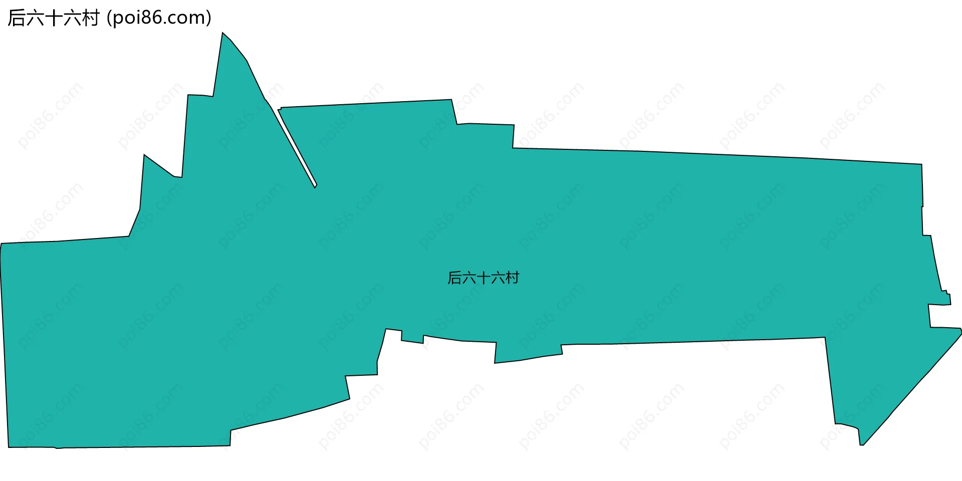 后六十六村边界地图