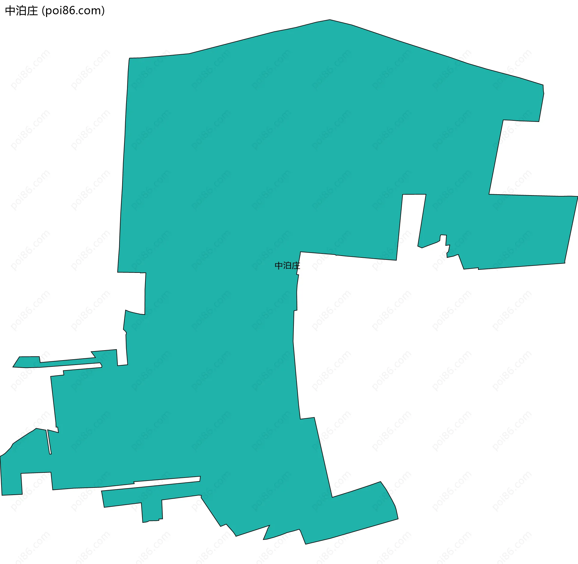 中泊庄边界地图