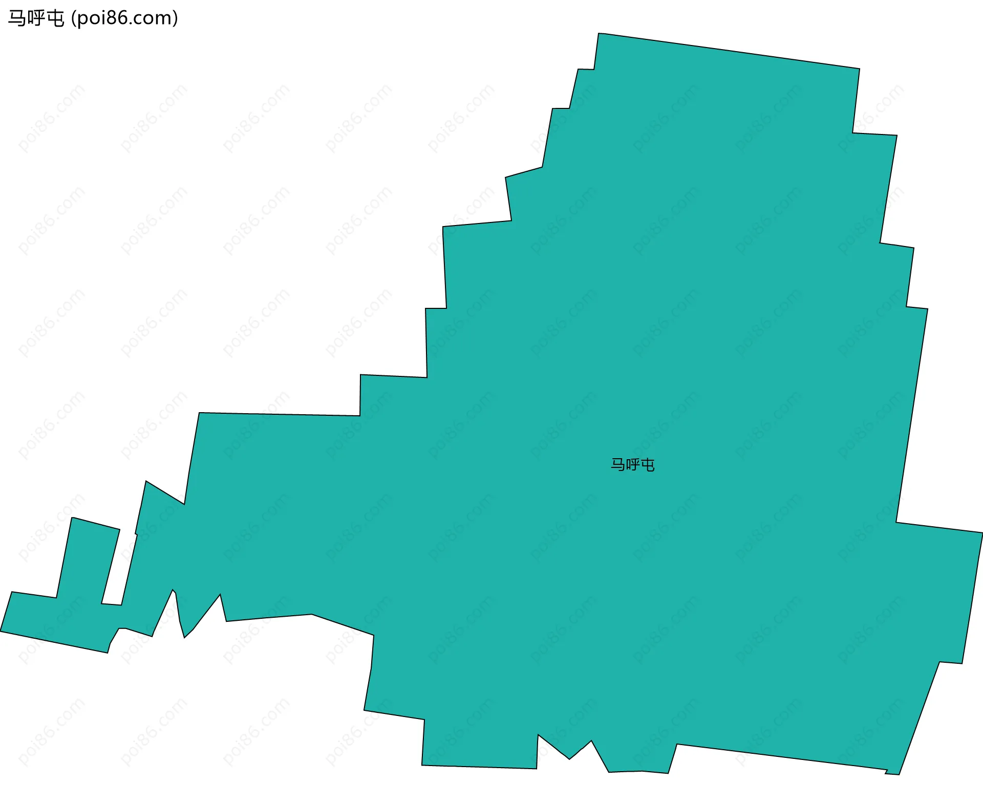 马呼屯边界地图