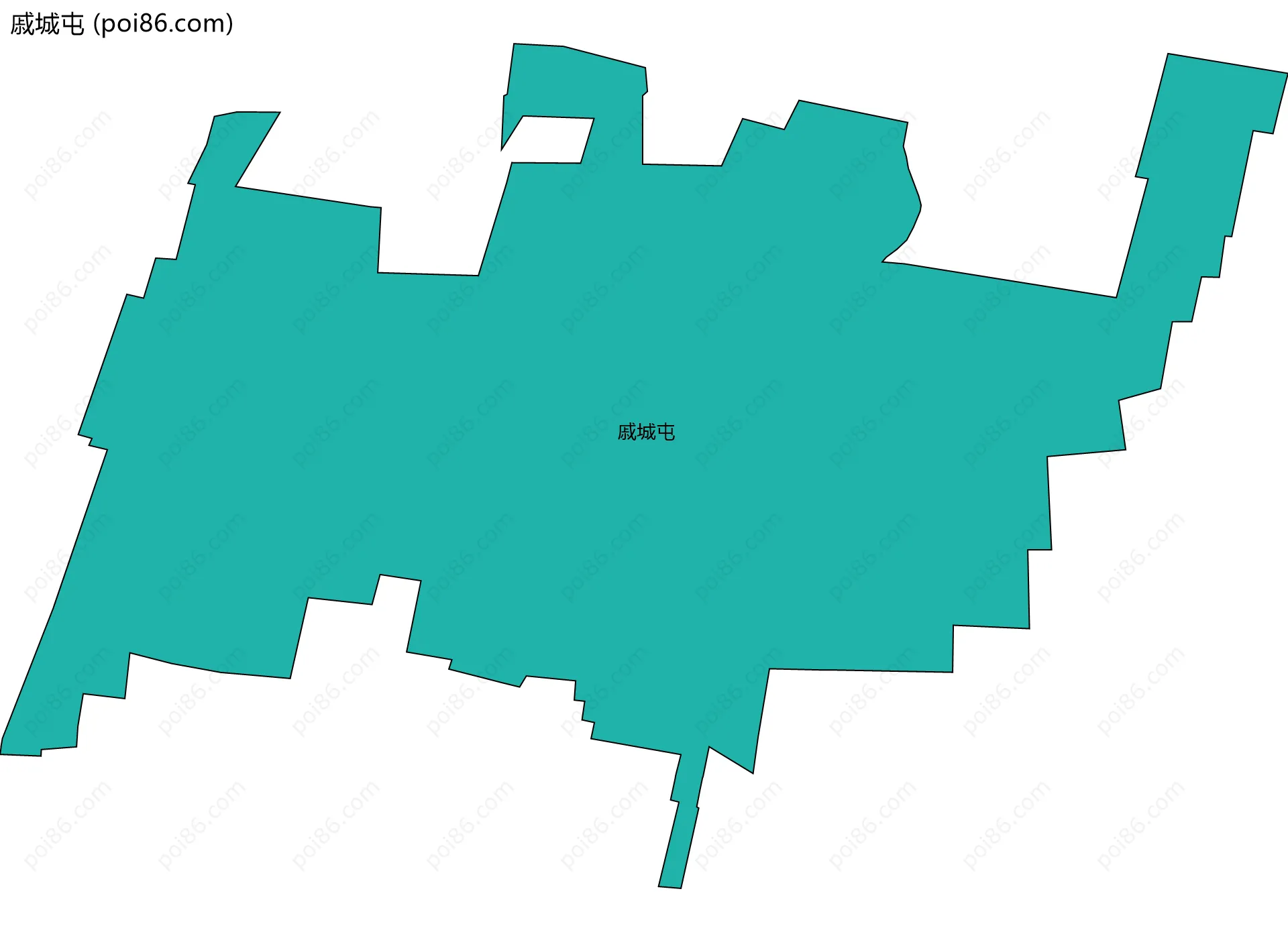 戚城屯边界地图
