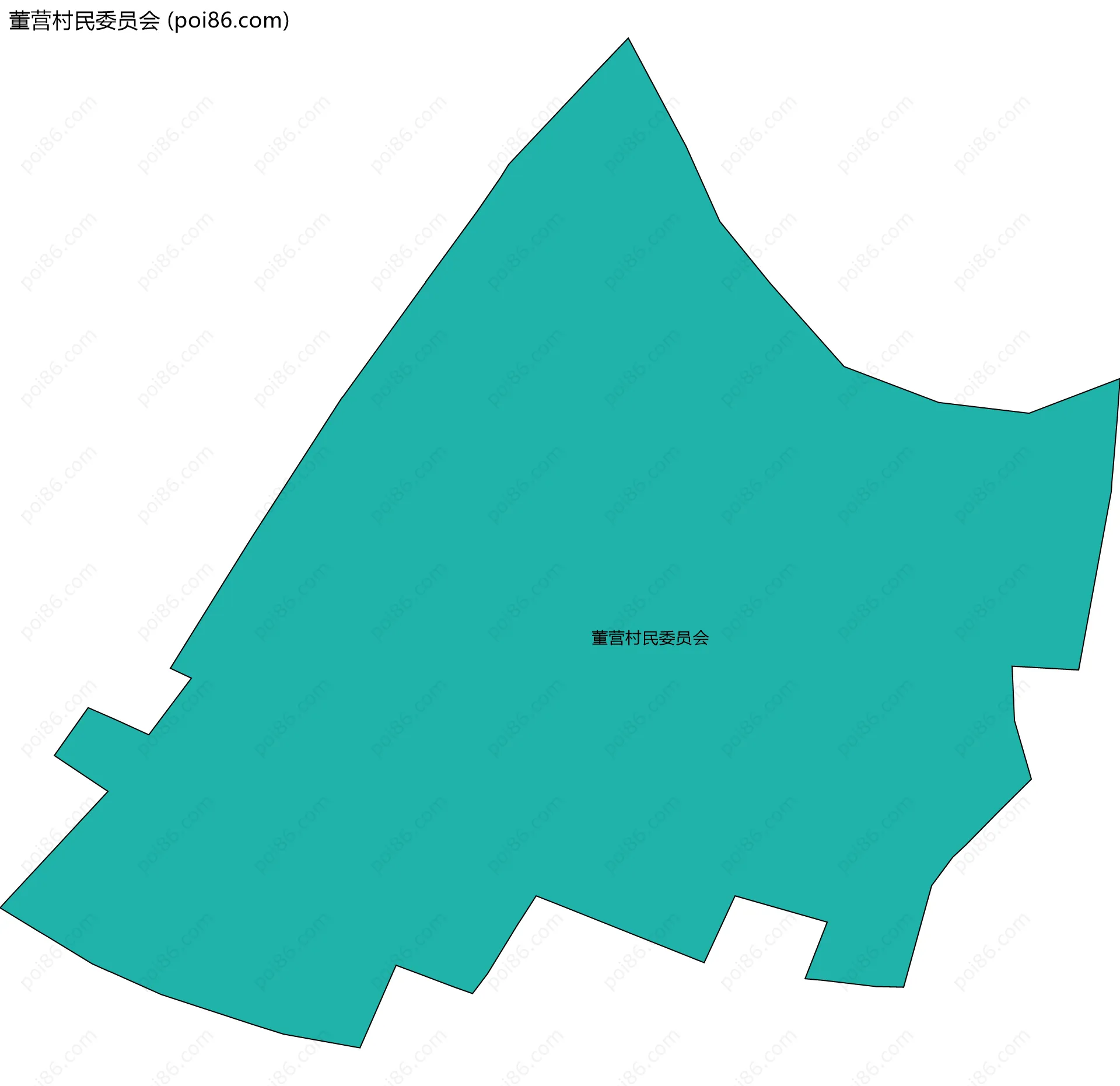 董营村民委员会边界地图