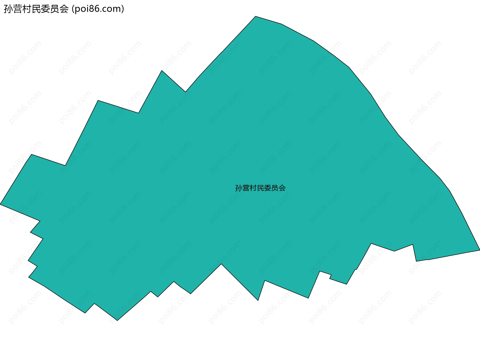 孙营村民委员会边界地图