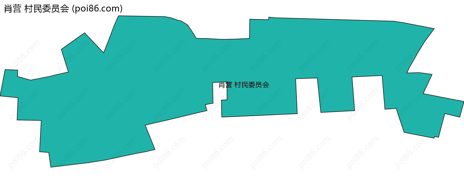 肖营 村民委员会边界地图