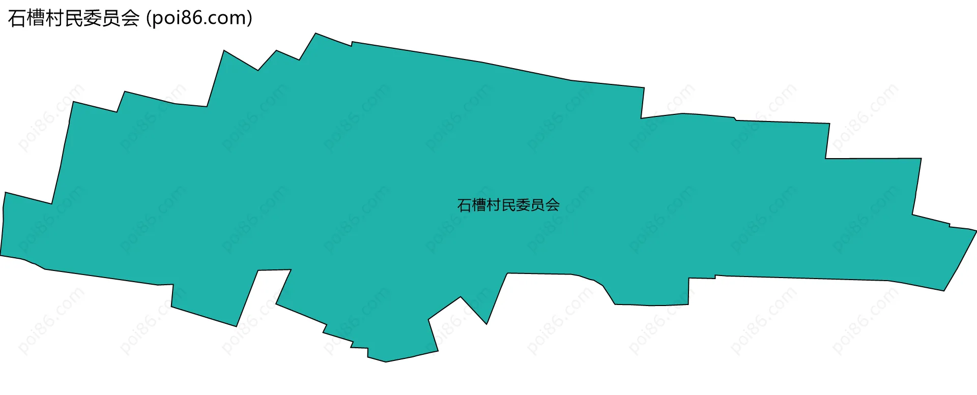 石槽村民委员会边界地图