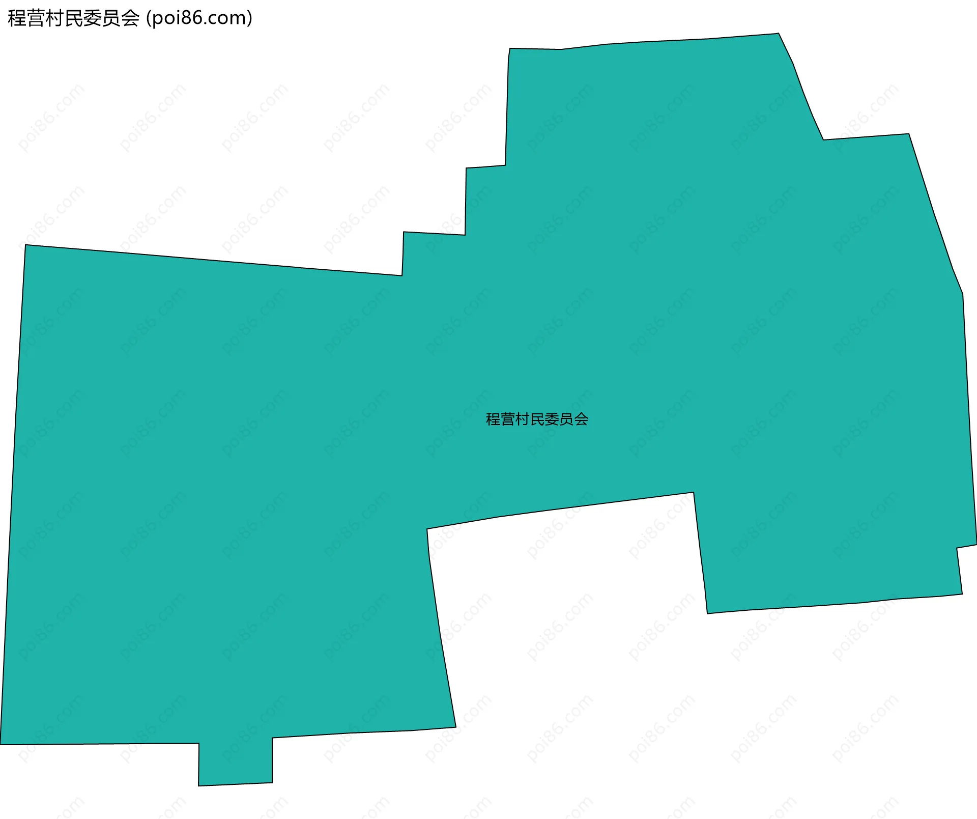 程营村民委员会边界地图