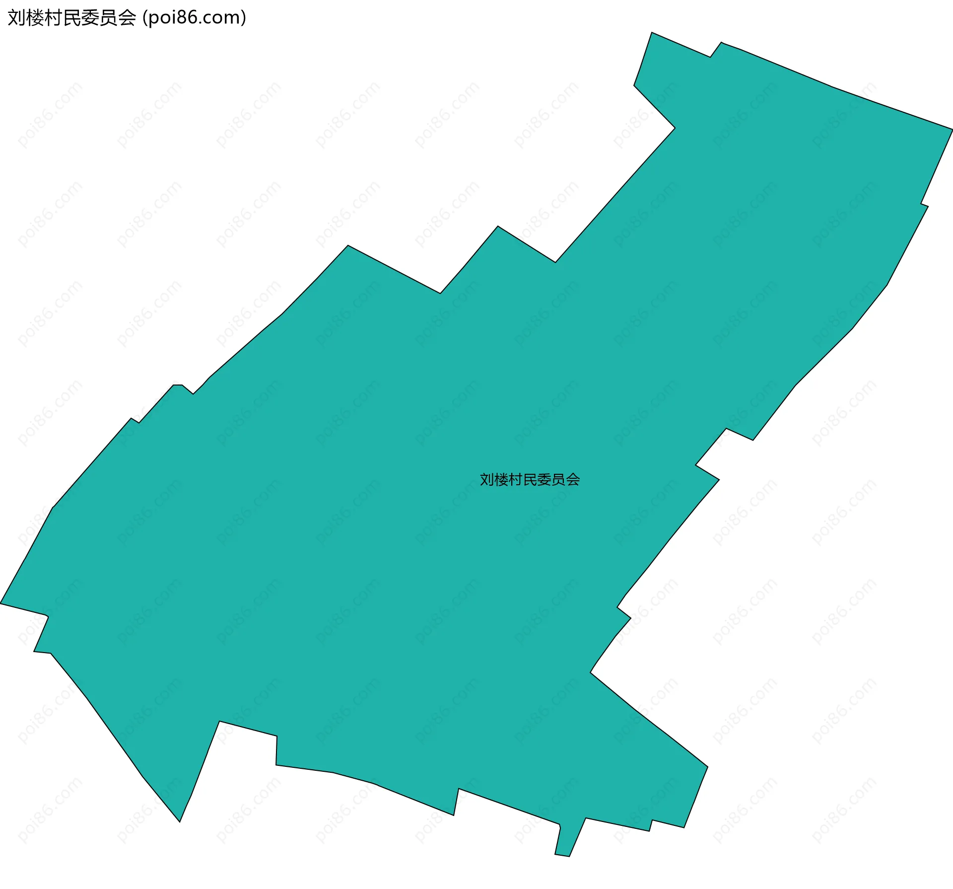 刘楼村民委员会边界地图