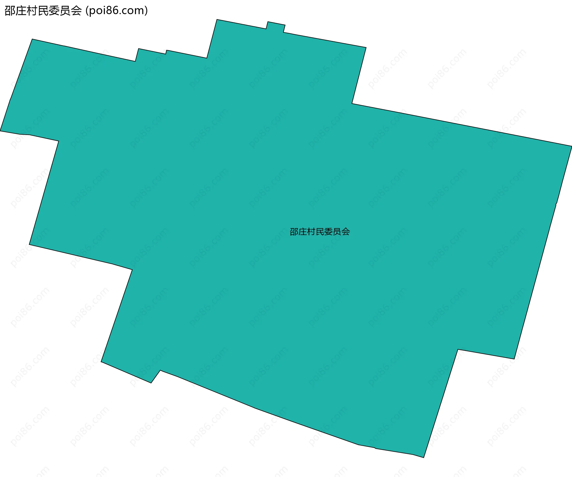 邵庄村民委员会边界地图