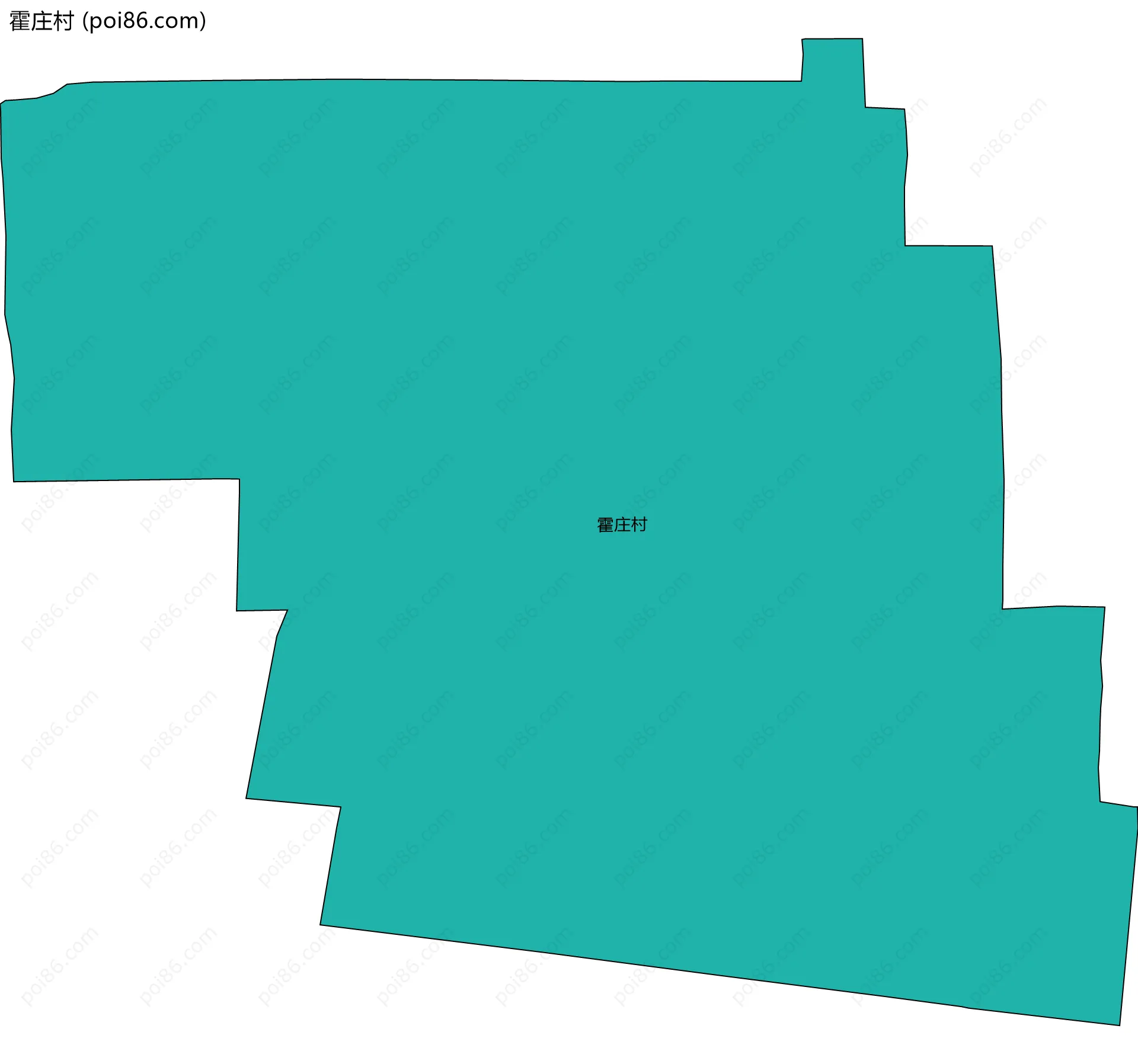 霍庄村边界地图