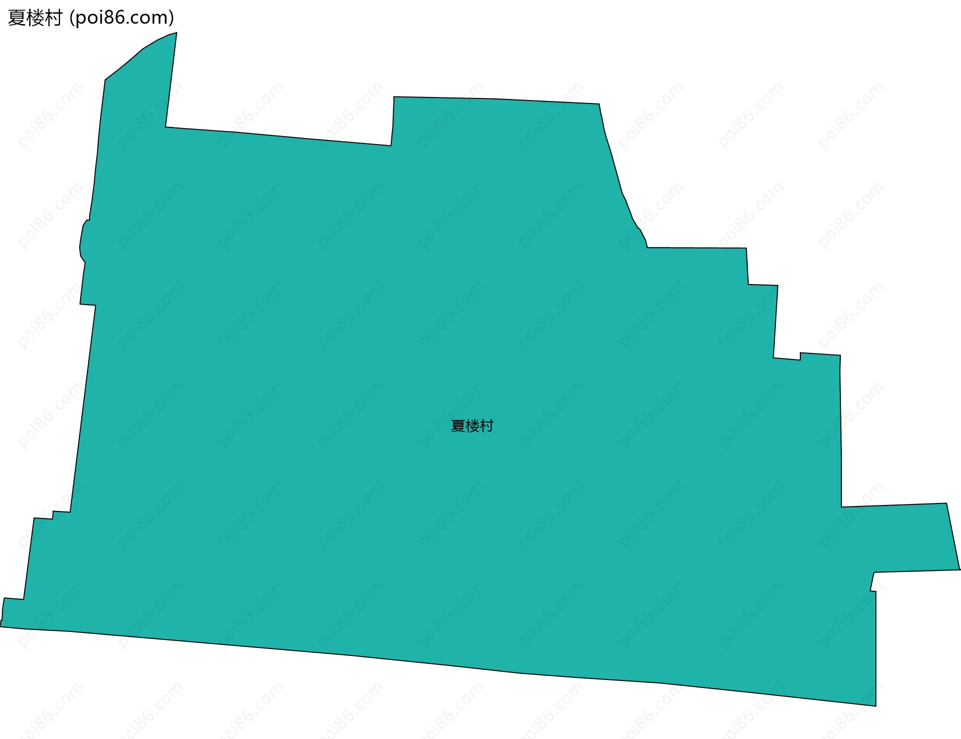夏楼村边界地图