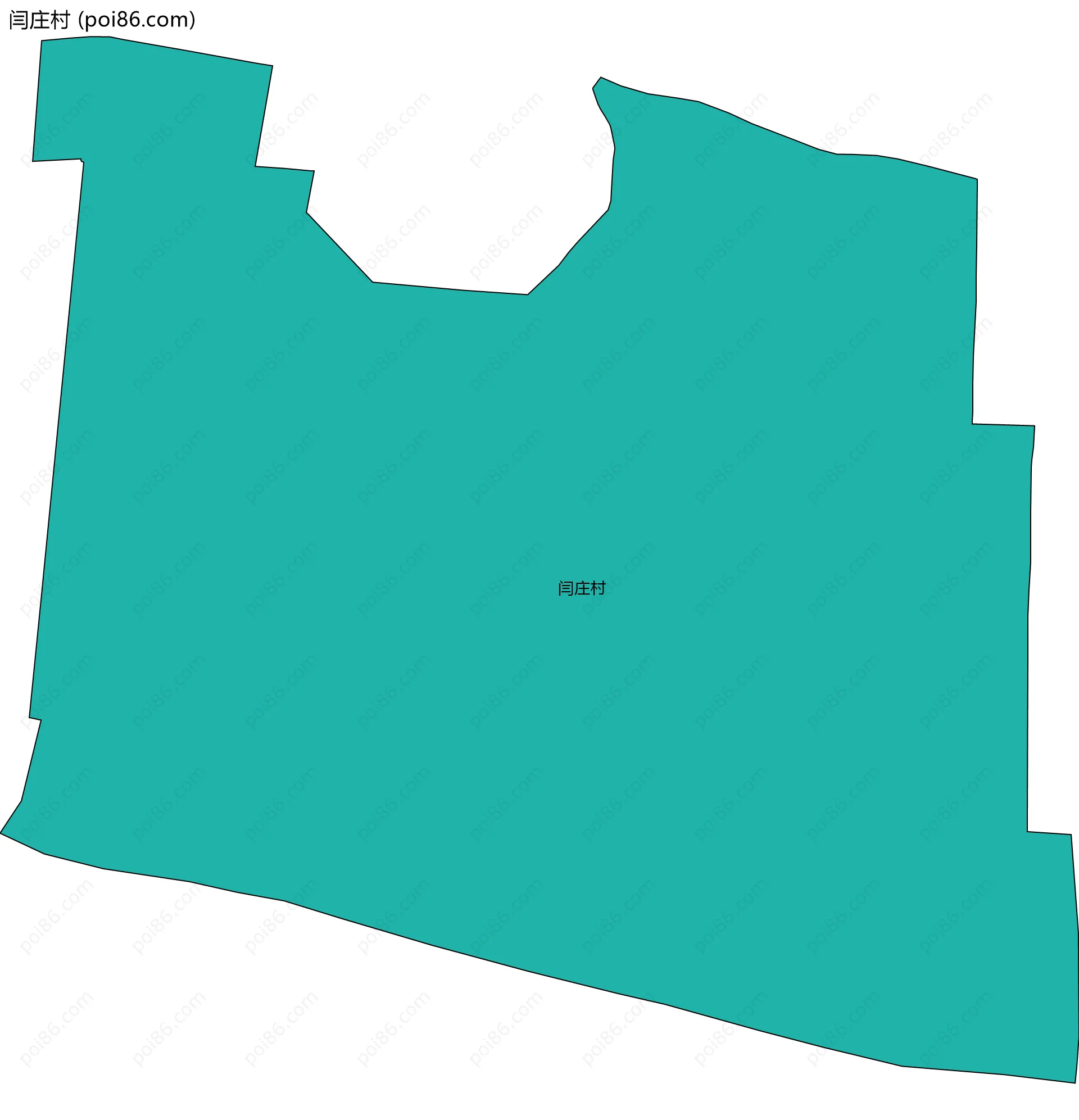 闫庄村边界地图