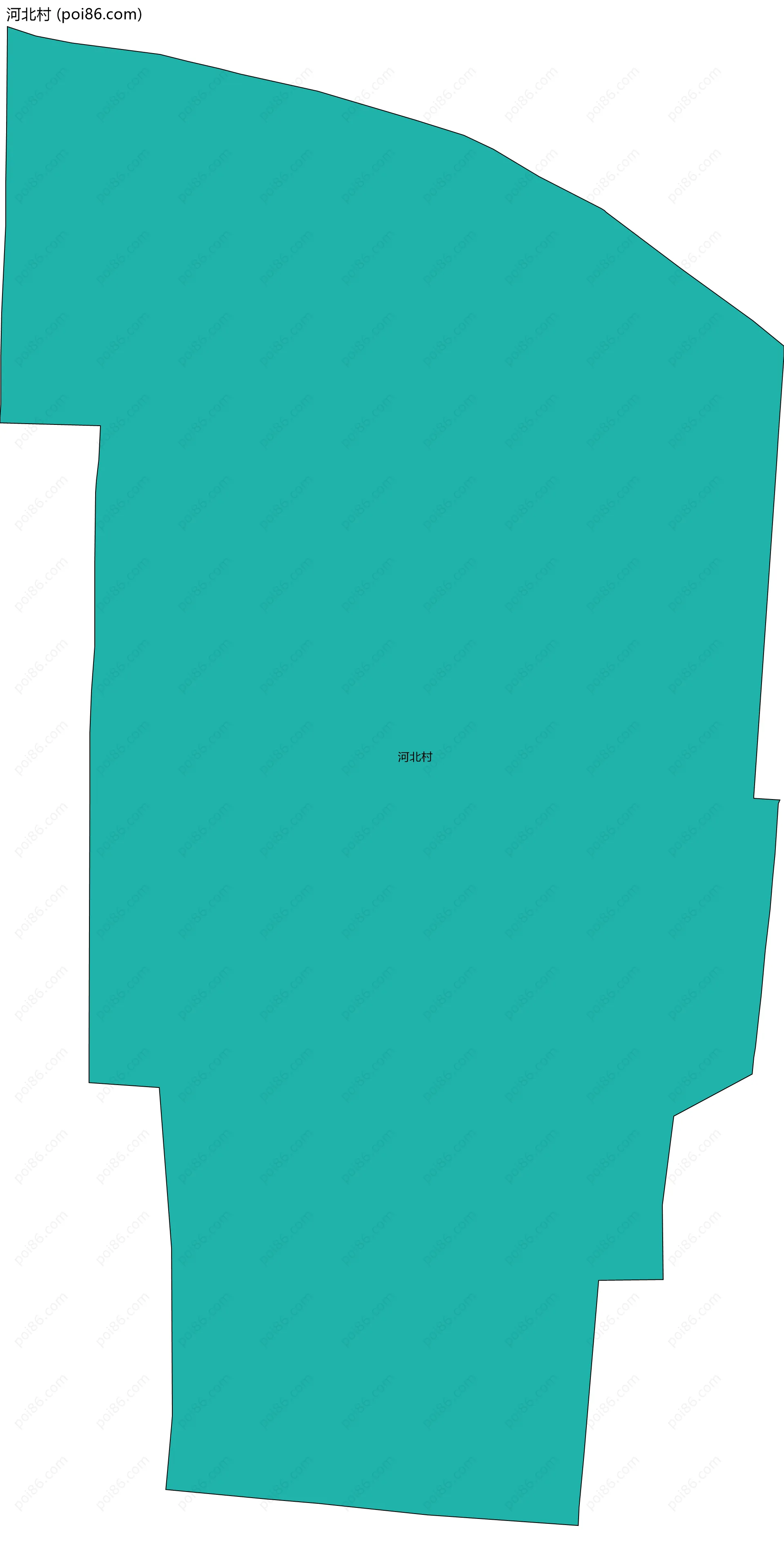 河北村边界地图