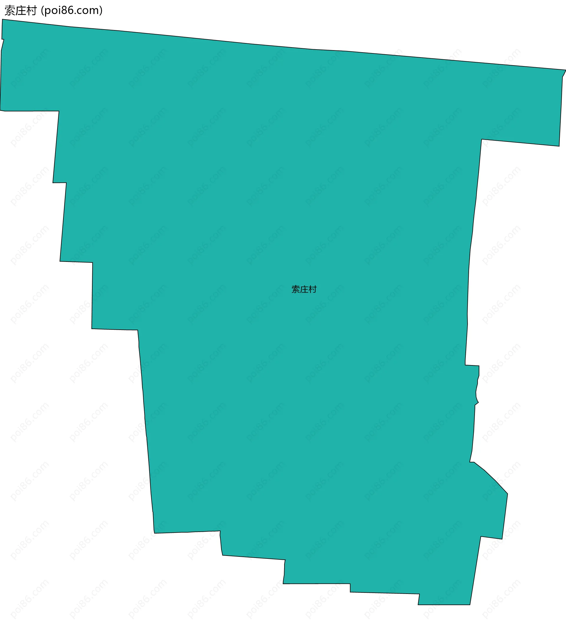 索庄村边界地图