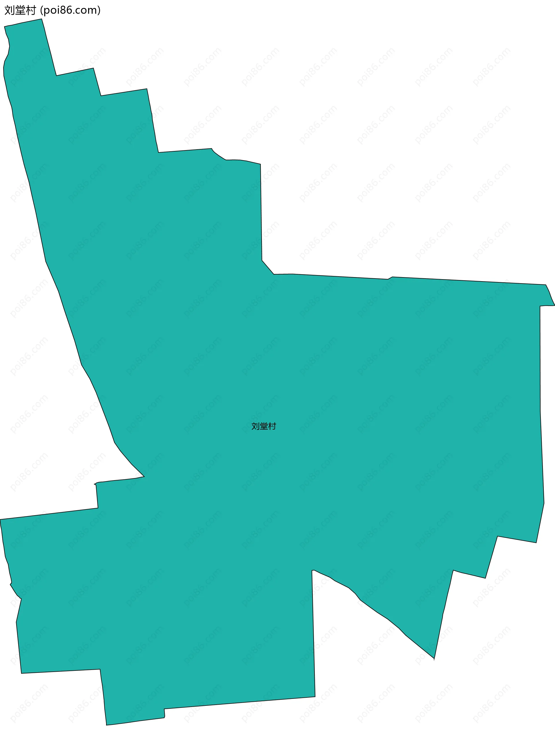 刘堂村边界地图