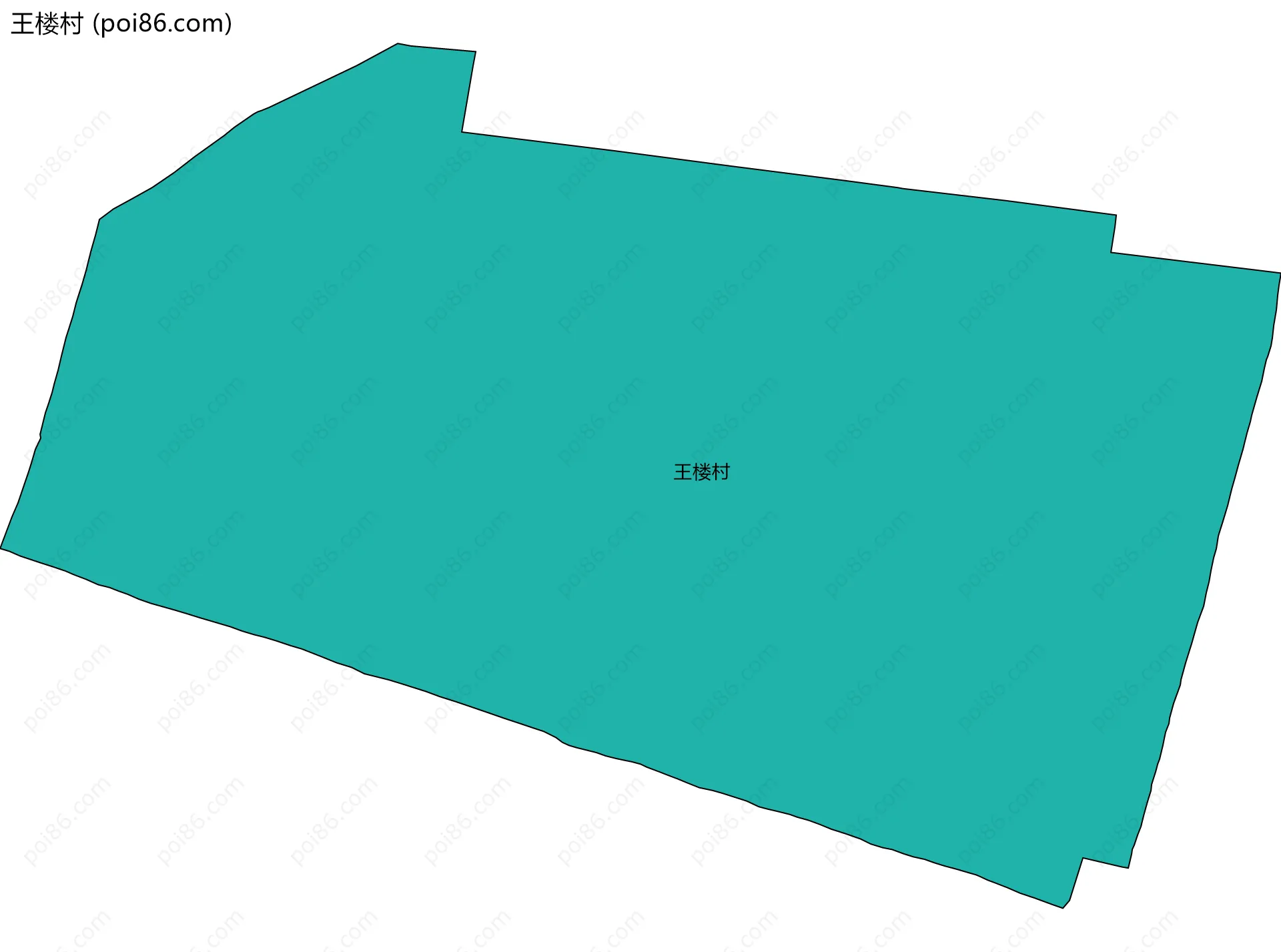 王楼村边界地图