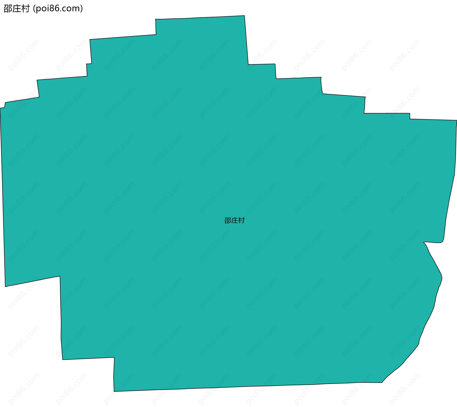 邵庄村边界地图