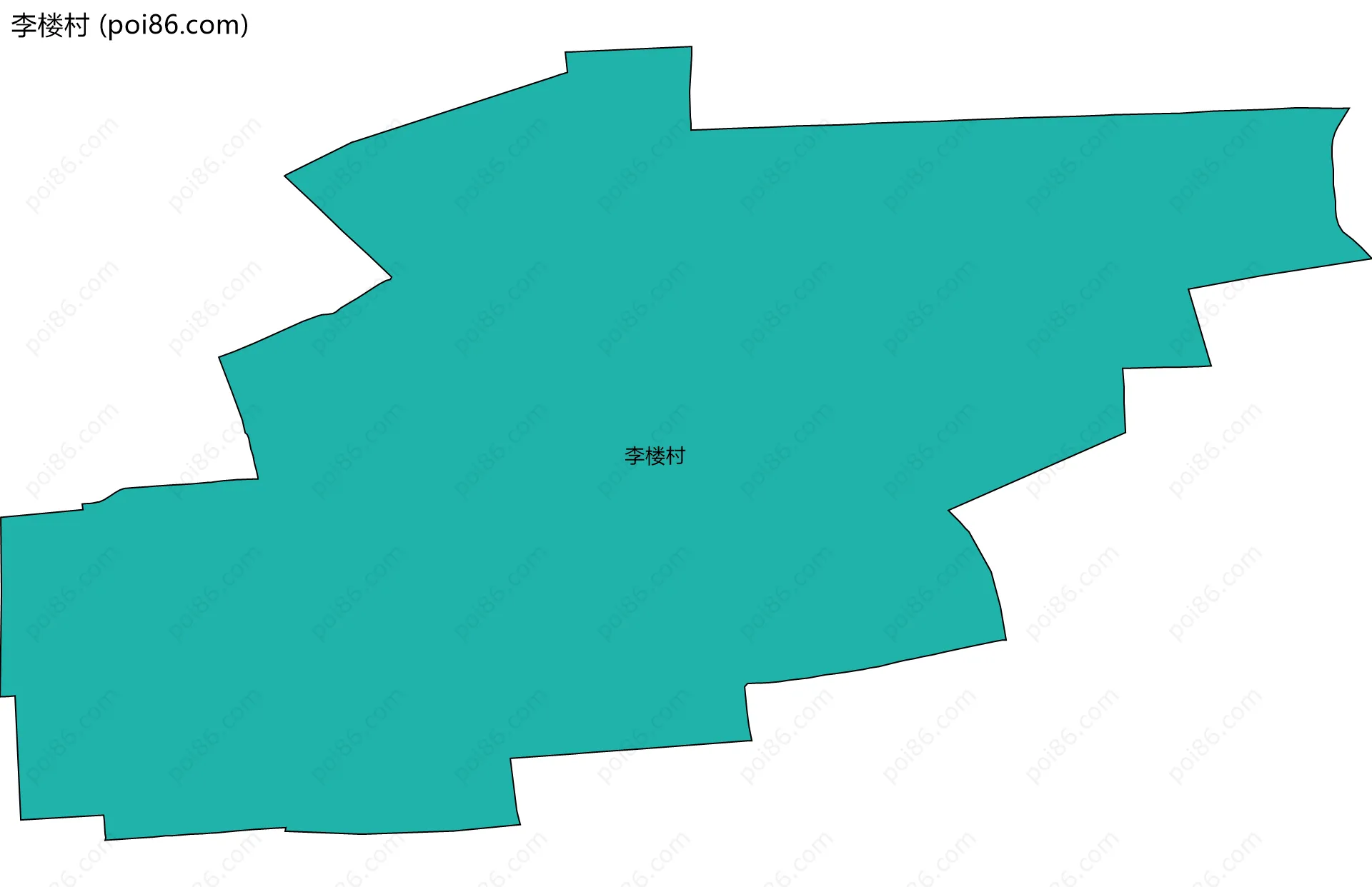 李楼村边界地图